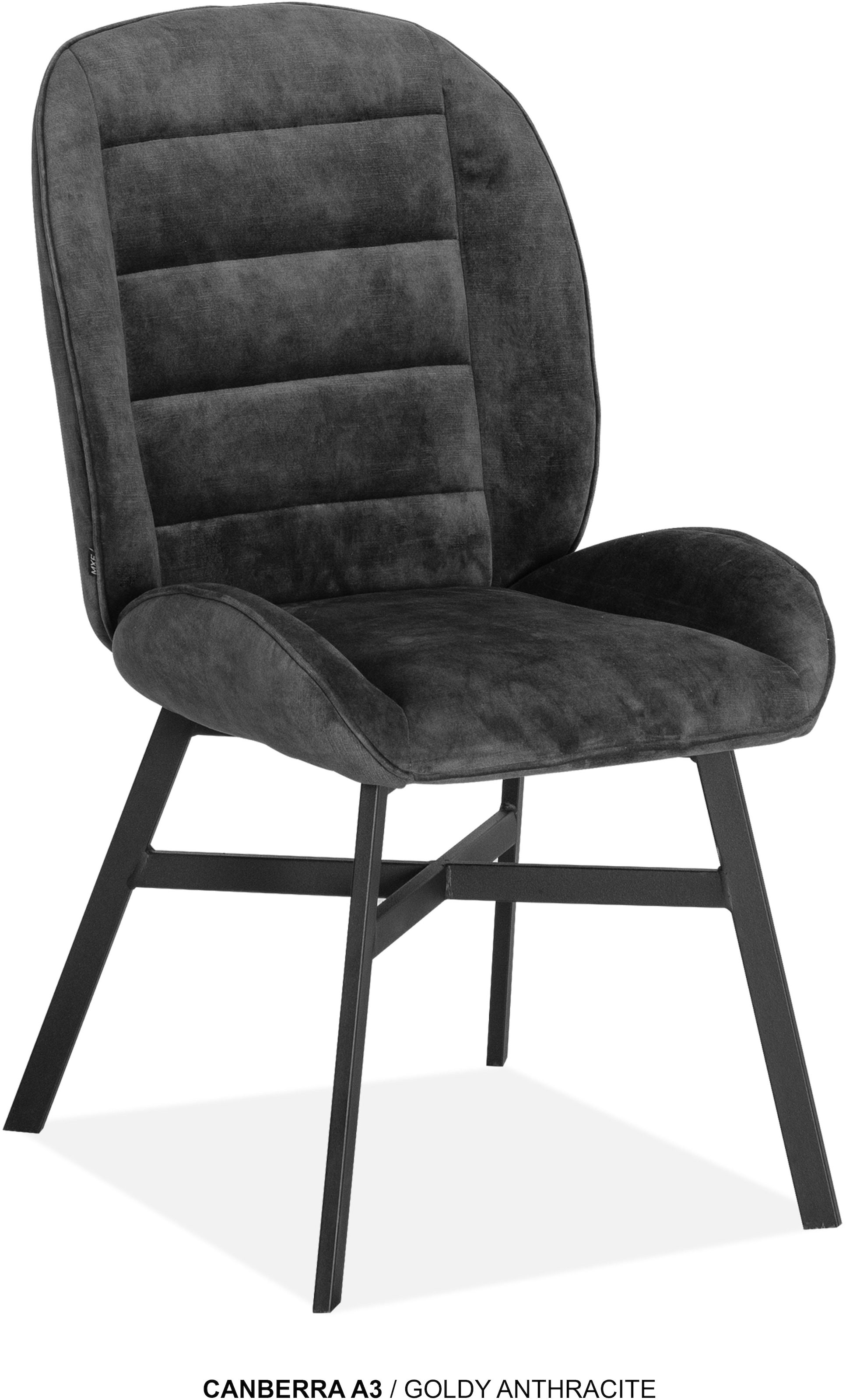 OMG Design Esszimmerstuhl »Canberra« (Set) 1 Stk.Esszimmerstuhl, pflegeleichter Samtvelour Bezug