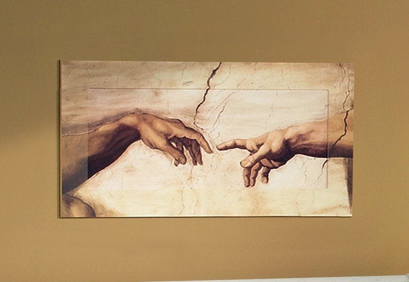 Wandbild »Hände«, von Michelangelo, 100/50 cm