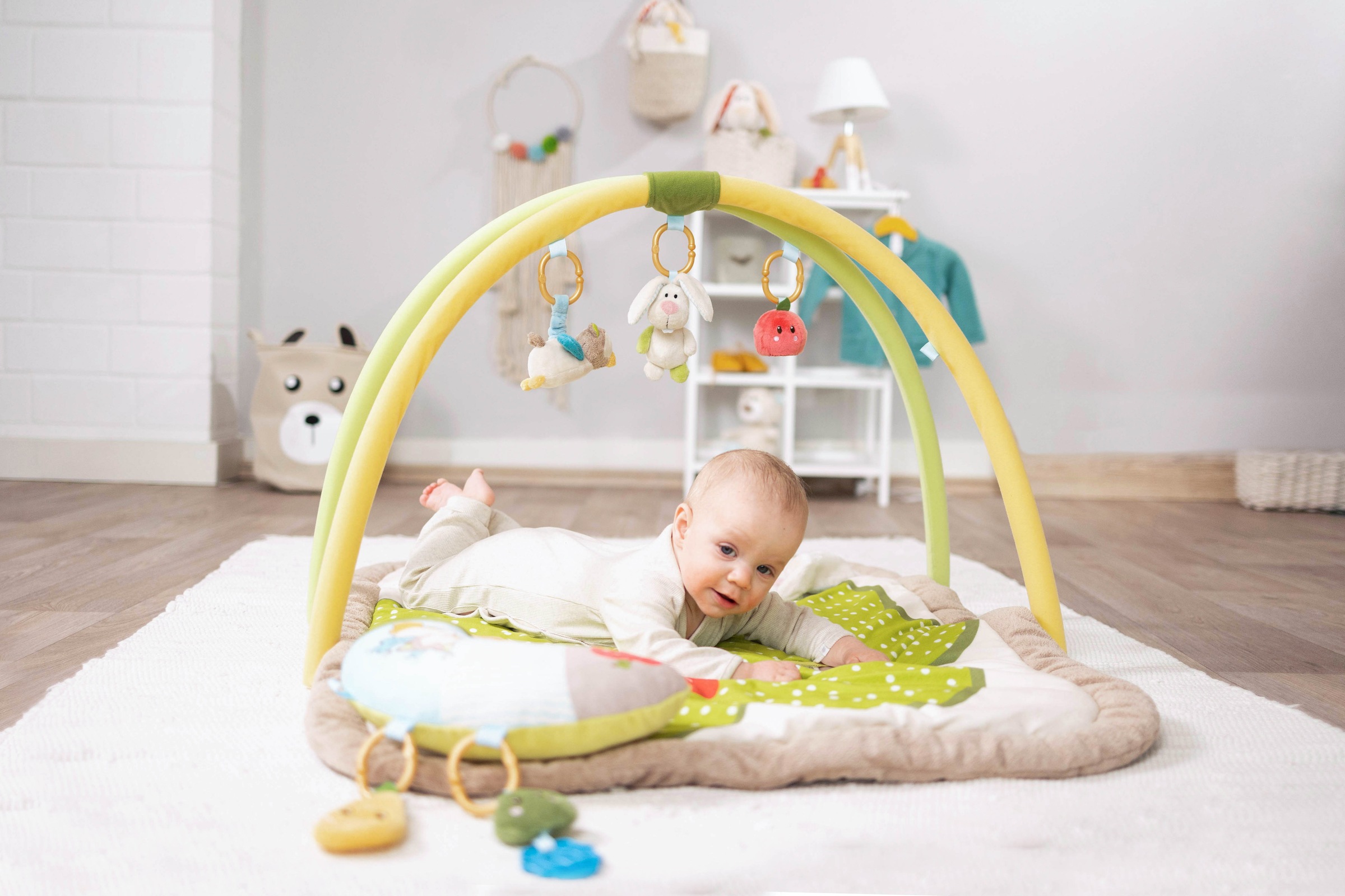 Nici Baby Gym »My First NICI Kollektion, 3-D Activity-Decke«, mit Spielkissen Hase und Eule