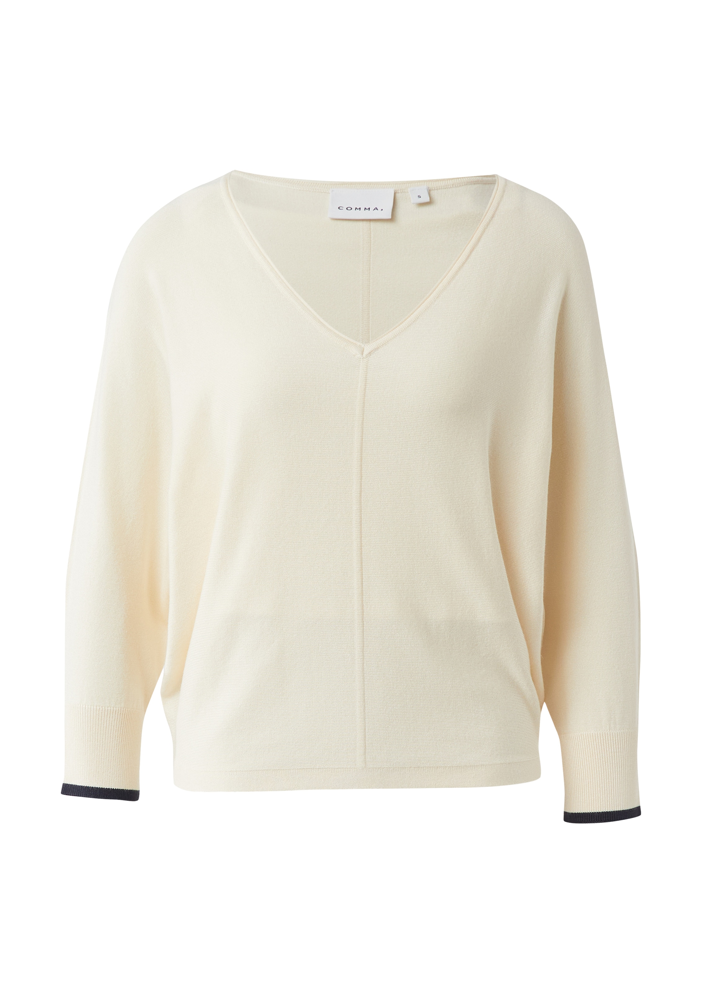 Comma Strickpullover mit V-Ausschnitt