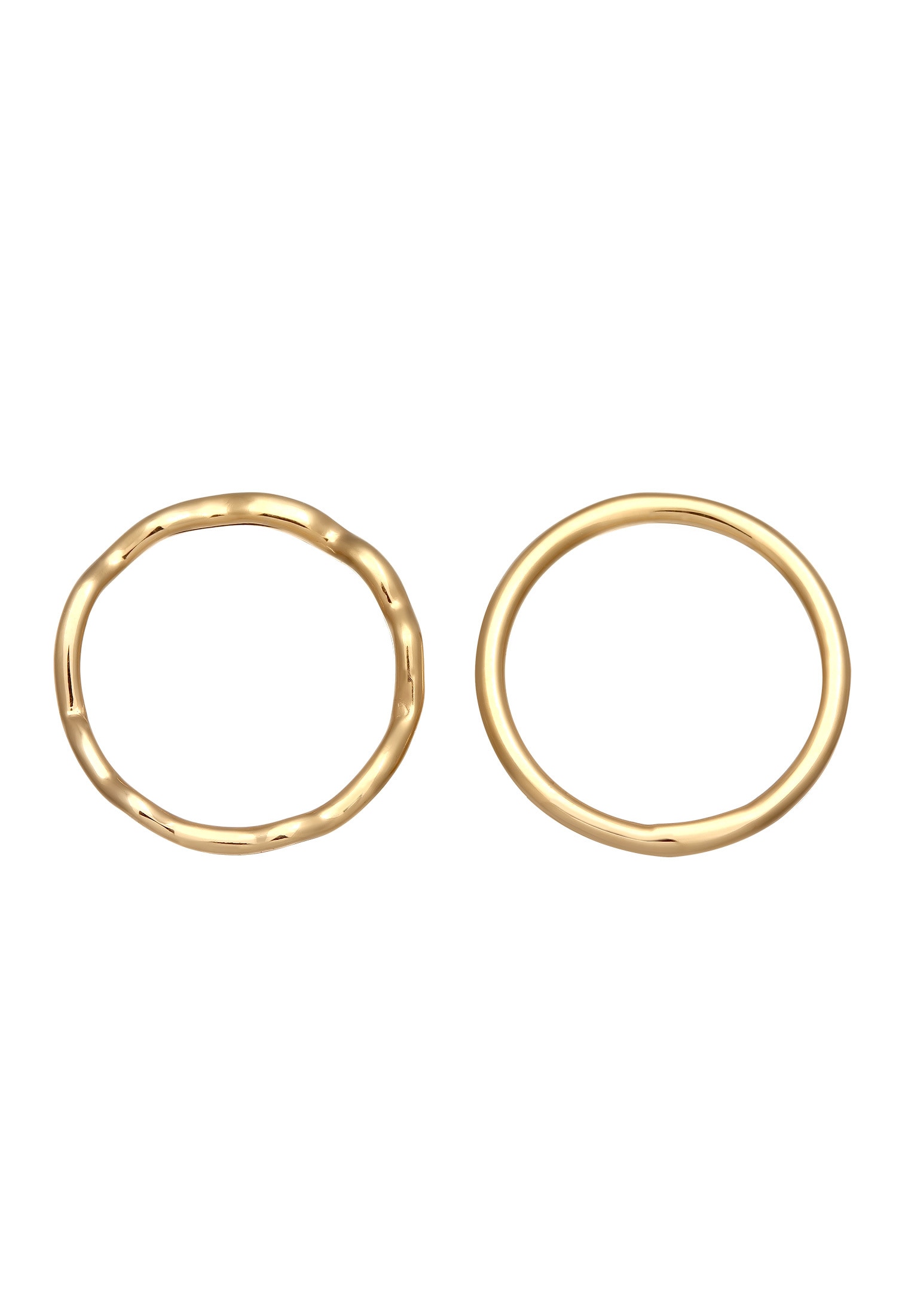 Elli Ring-Set »Ring Stapelringe 2er Set Bandringe 925 Silber«