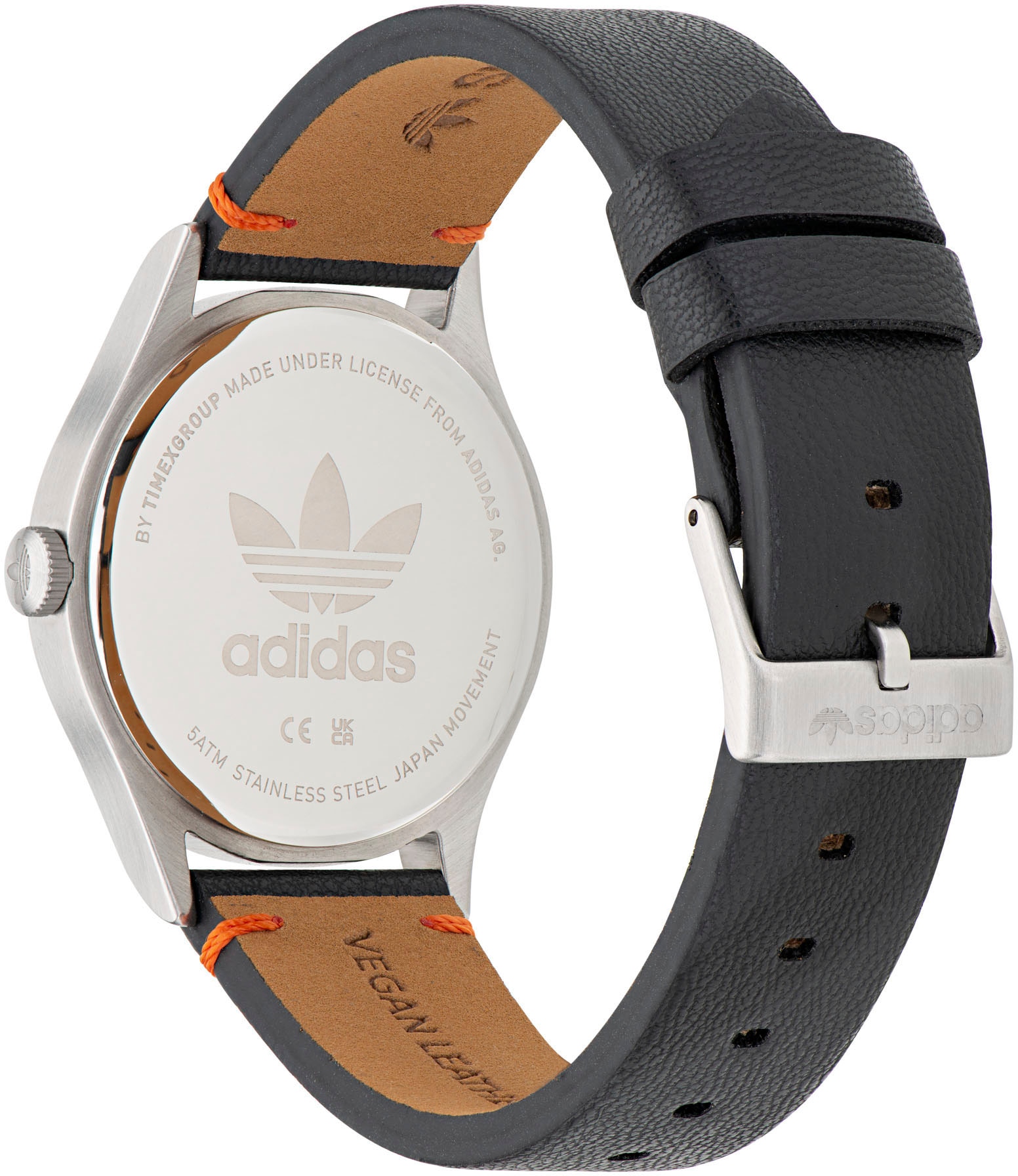 adidas Originals Solaruhr »PROJECT ONE STEEL«, Armbanduhr, Damenuhr, Herrenuhr, Lederarmband