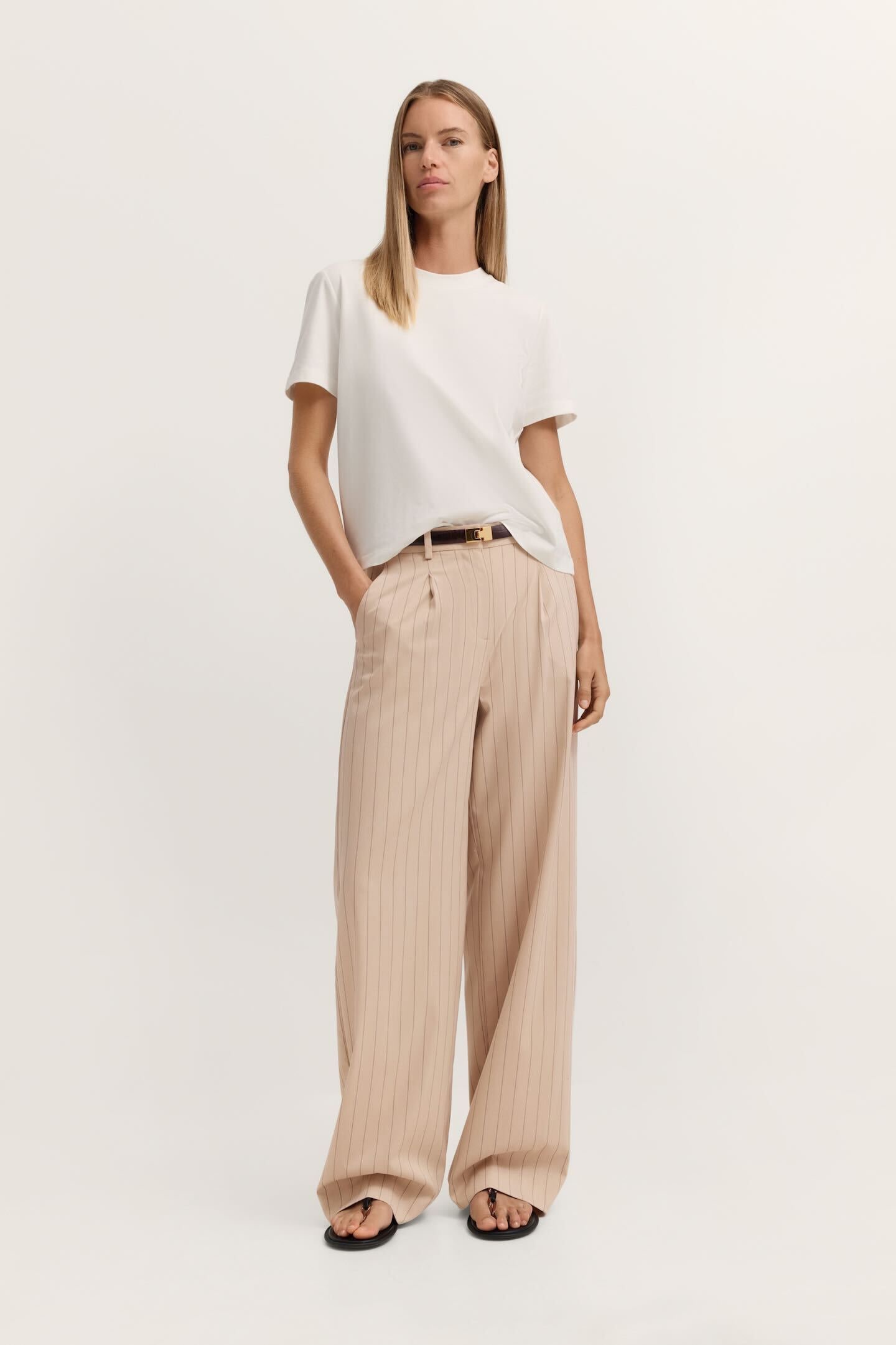 bugatti Stoffhose »Stretch«  gestreift mit geradem Beinverlauf