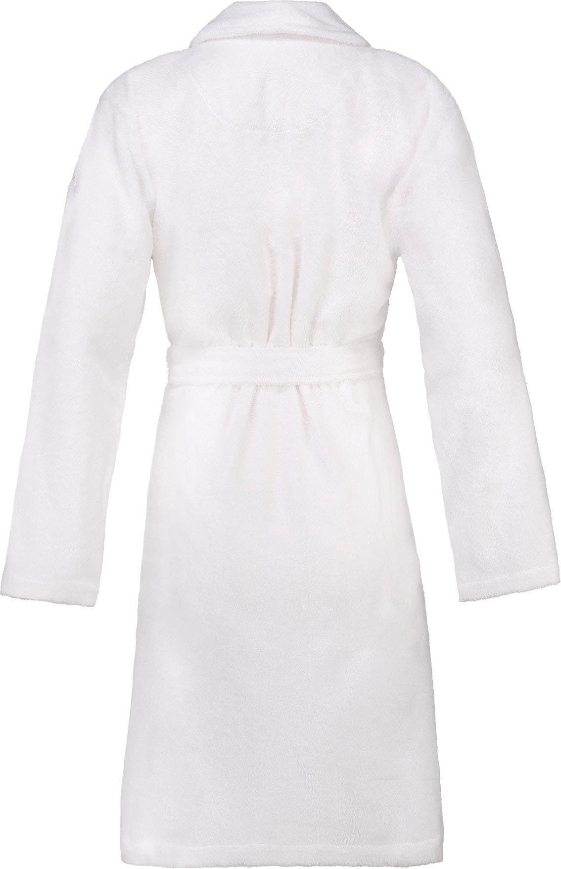 Esprit Unisex-Bademantel »Mono, ideal für Sauna & Spa, Hotelbademantel, Morgenmantel«, (1 St., mit Gürtel), mit Schalkragen & Logostickerei