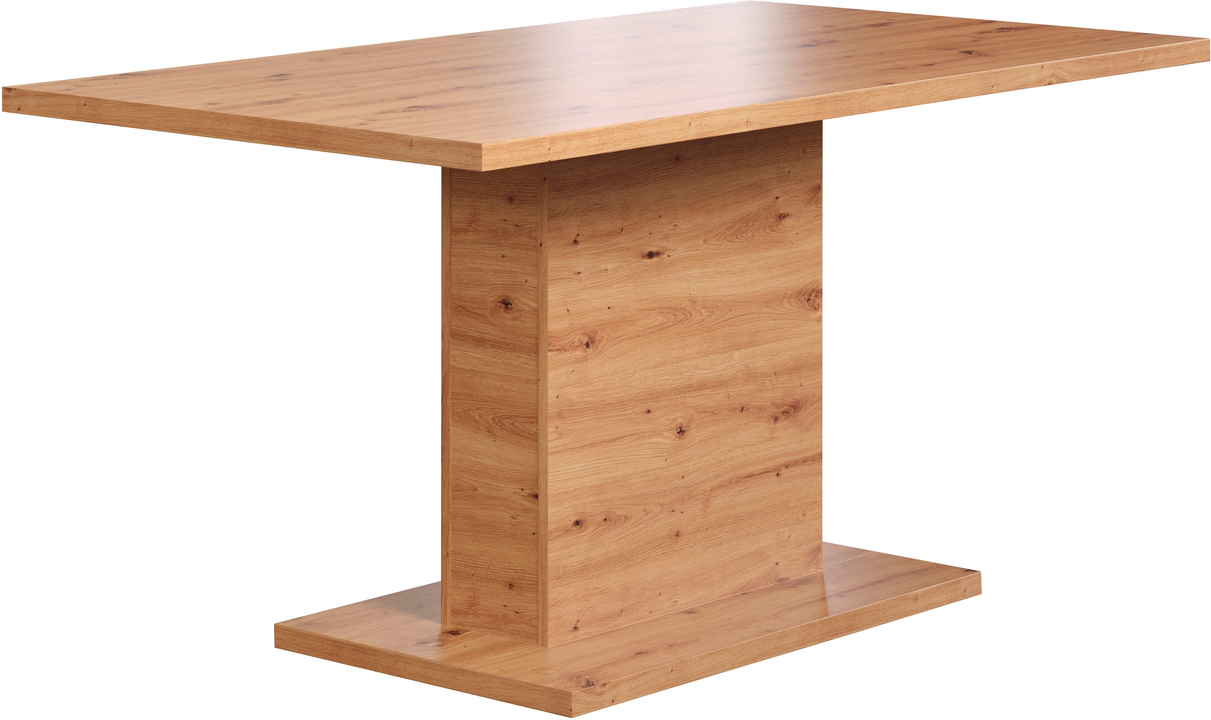 Home affaire Esstisch »Ambres«, Säulentisch passend für 6 Personen - (B/T/H) 160/80/76 cm