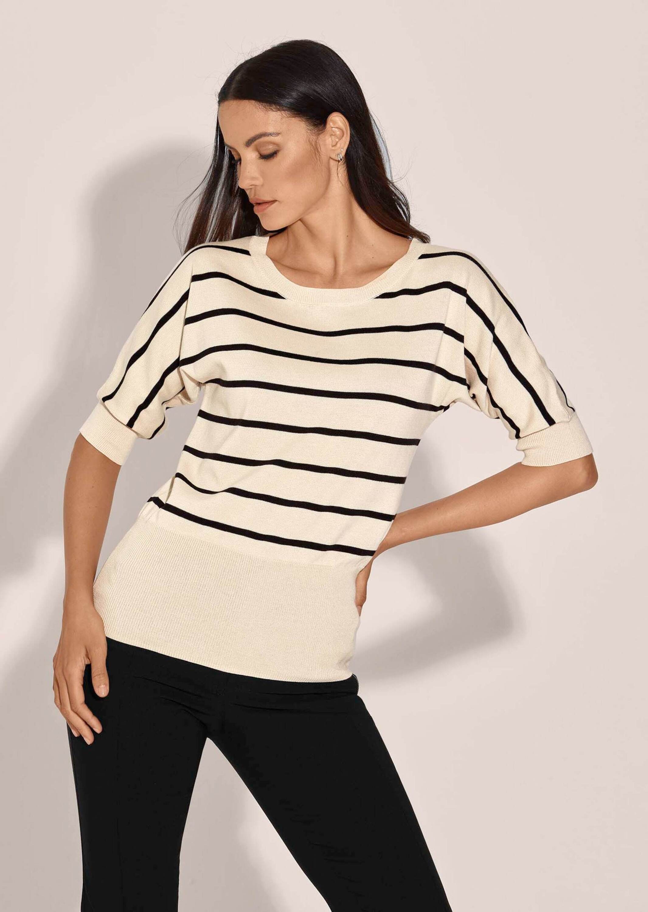 MADELEINE Longpullover »Strickpullover Ringelpullover im maritimen Look«