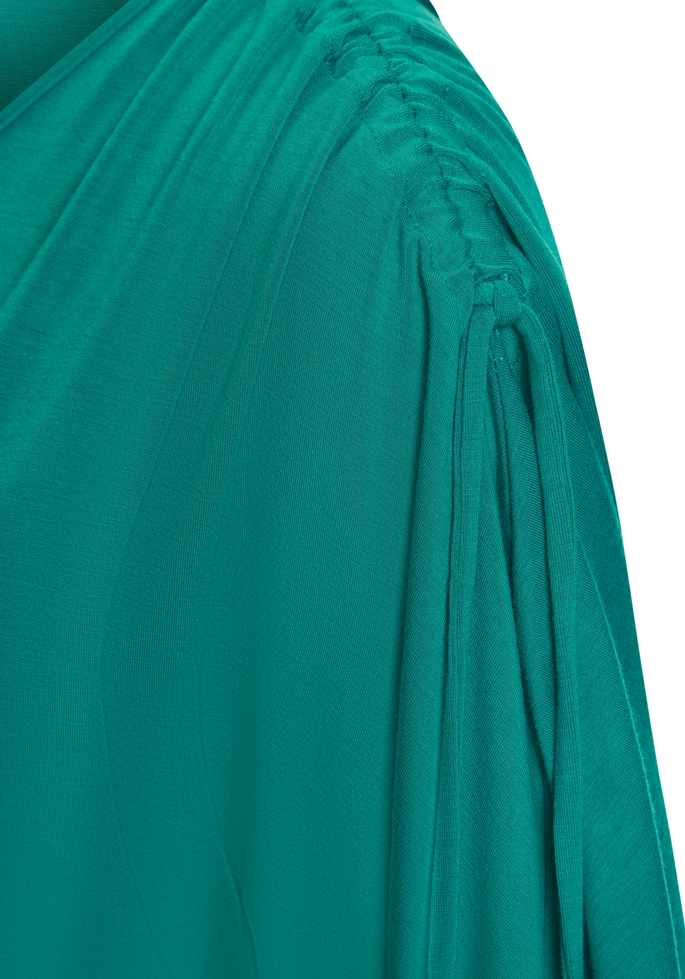 LASCANA Rundhalsshirt »mit variabler Ärmellänge« aus Viskose-Stretch