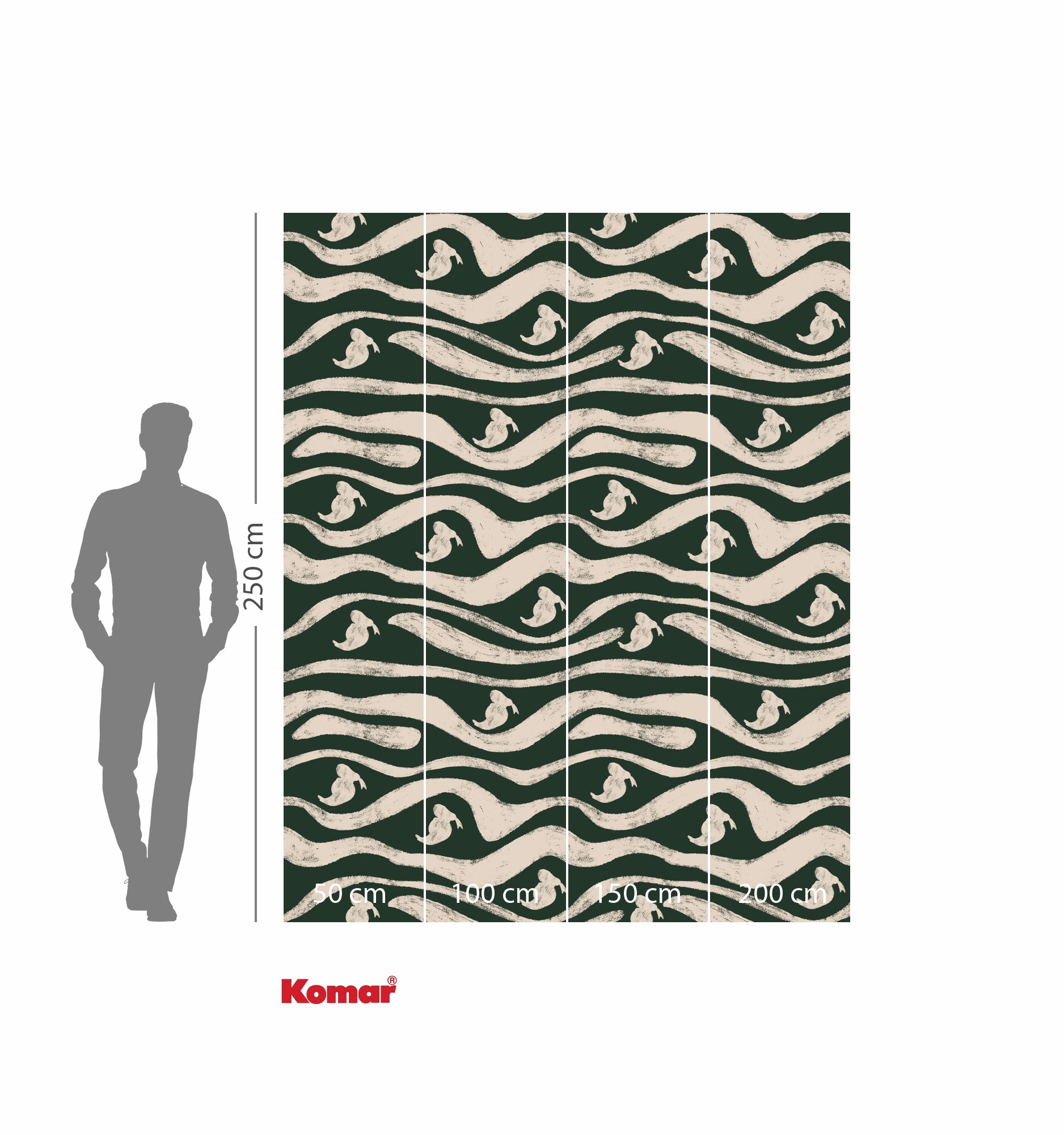 Komar Kindertapete »Disney Donald Duck Green Waves«, bedruckt