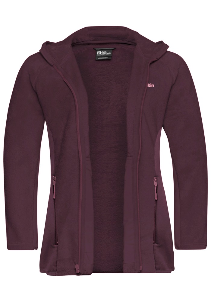 Jack Wolfskin Fleecejacke »ROTWAND HOODED FZ W«, mit Kapuze