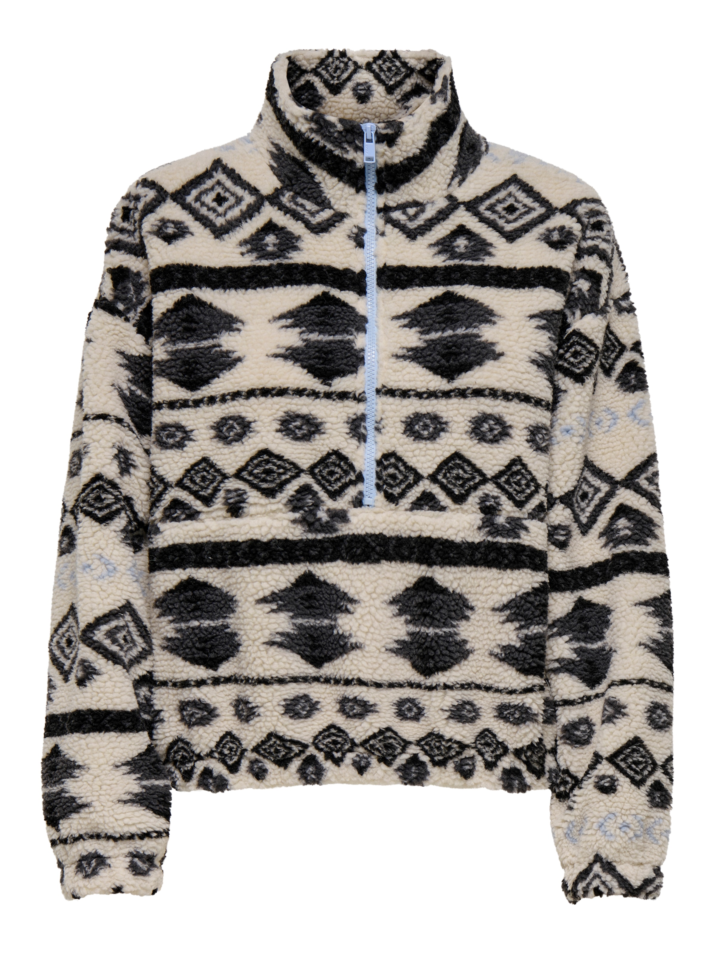 ONLY Sweatshirt »ONLJANNE AZTEC TEDDY L/S HALFZIP CC SWT«