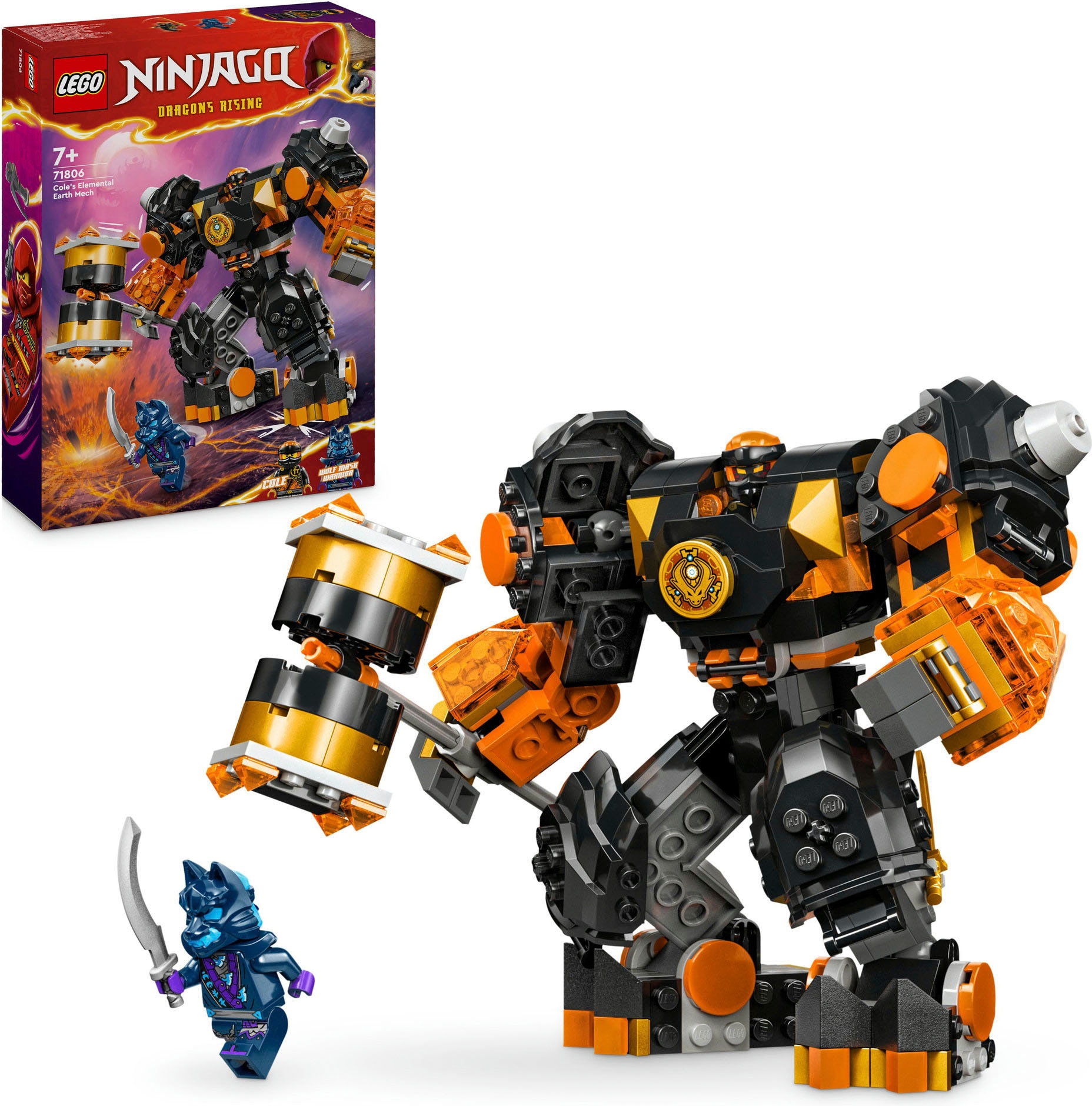 Konstruktionsspielsteine »Coles Erdmech (71806), LEGO Ninjago«, (235 St.), Made in Europe