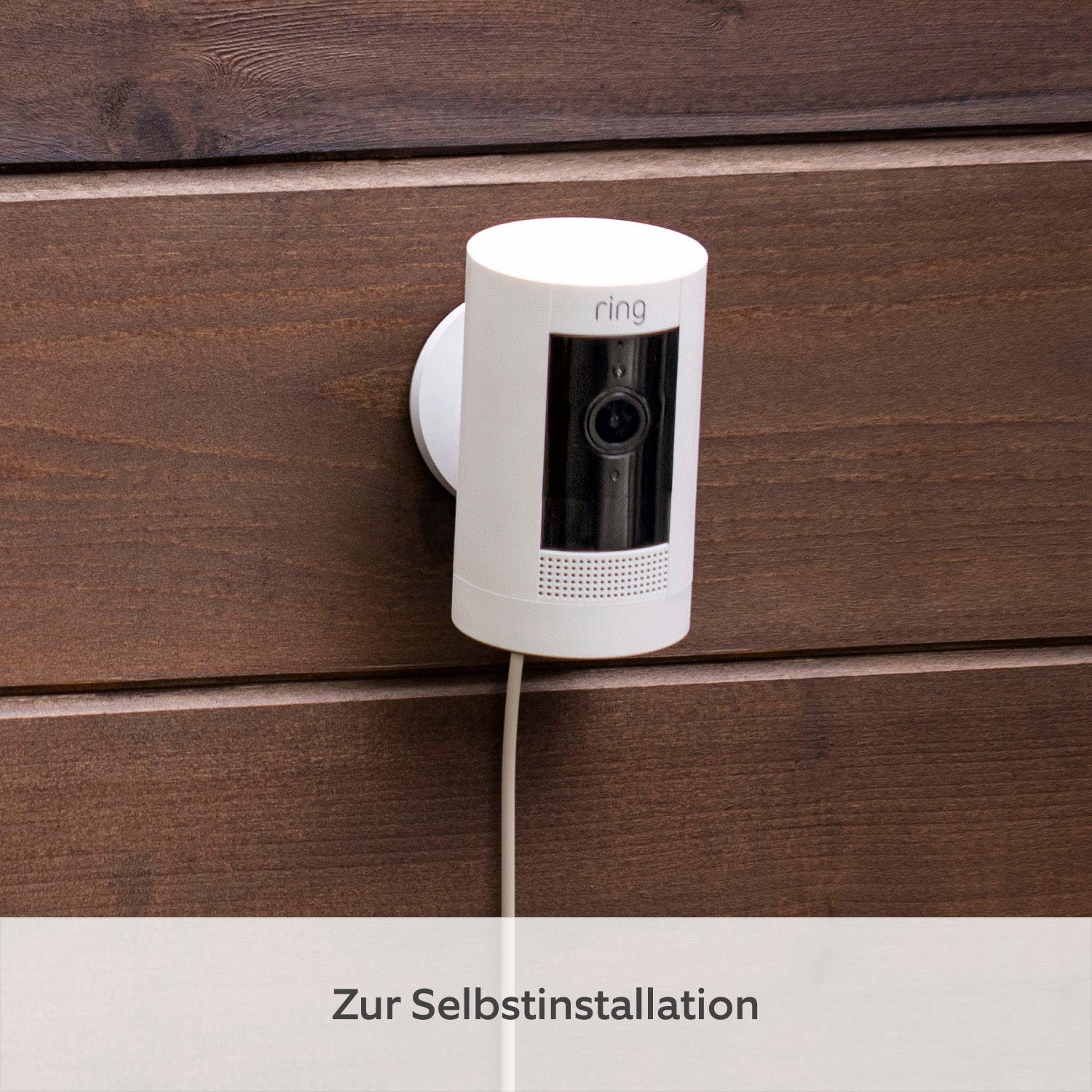 Ring Überwachungskamera »Stick Up Cam Plug-in«, Innenbereich-Außenbereich