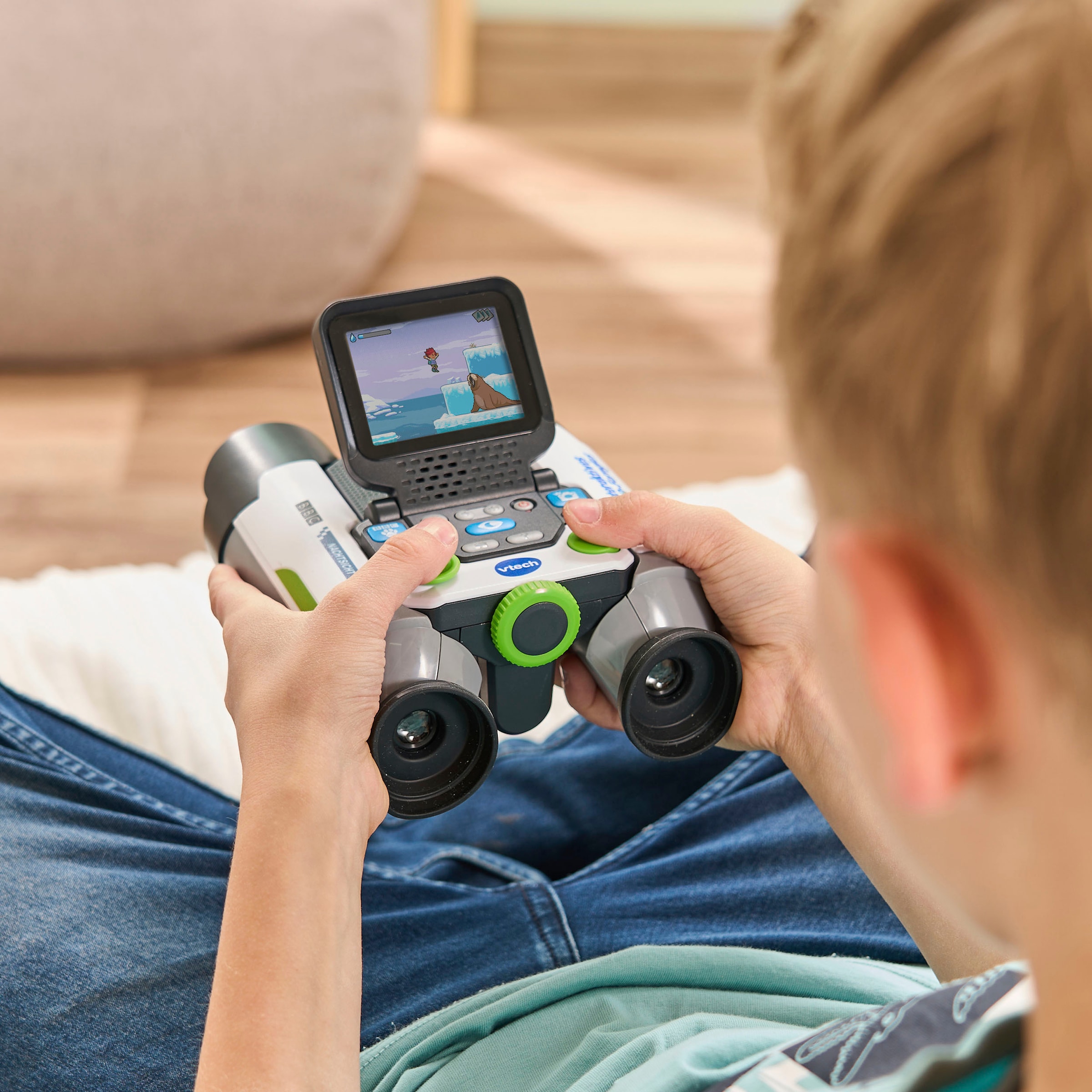 Vtech® Kinderfernglas »Interaktives Video-Fernglas«, mit integrierter Kamera und LCD-Bildschirm