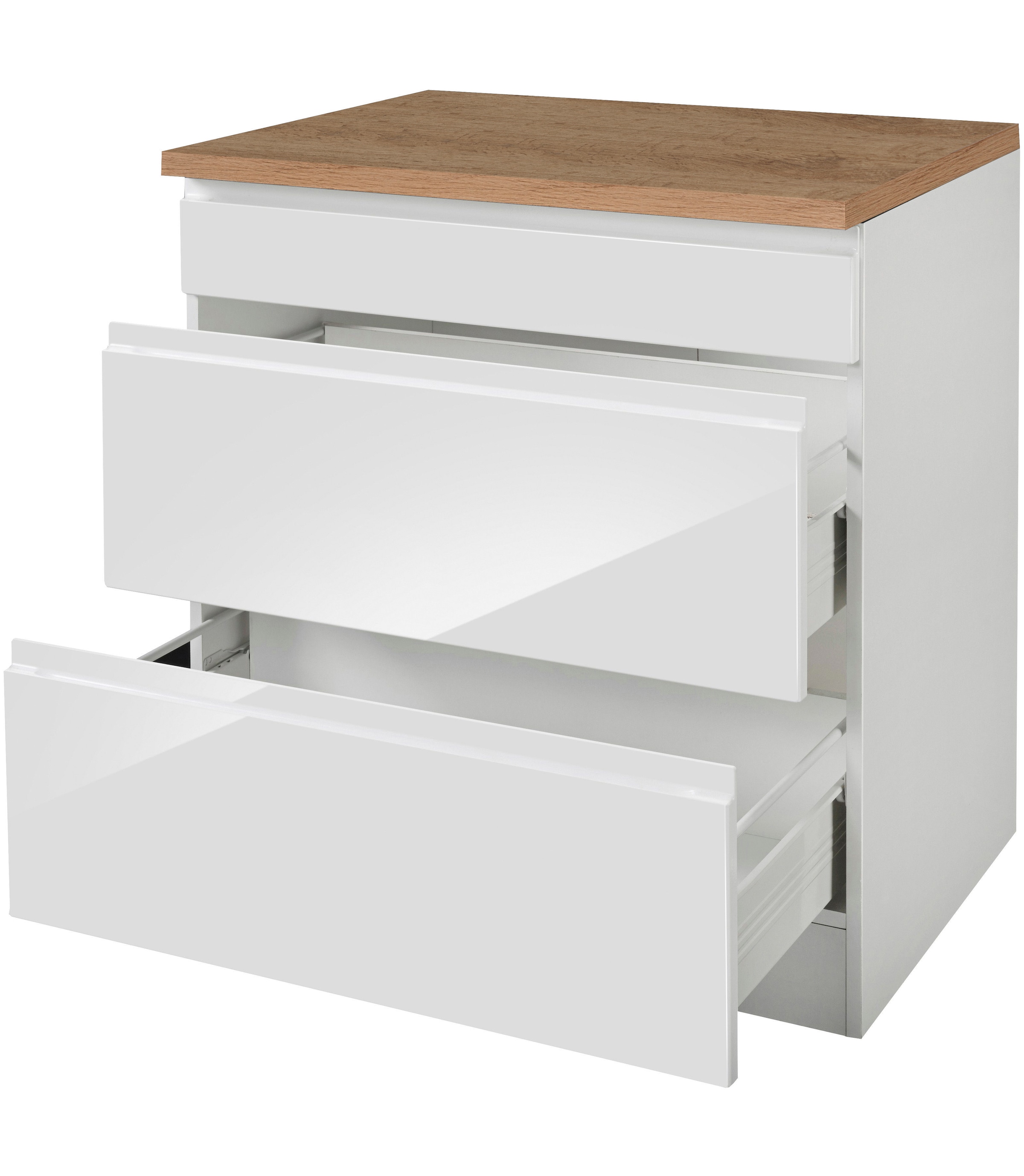 KOCHSTATION Kochfeldumbauschrank »KS-Virginia«, 80 cm breit