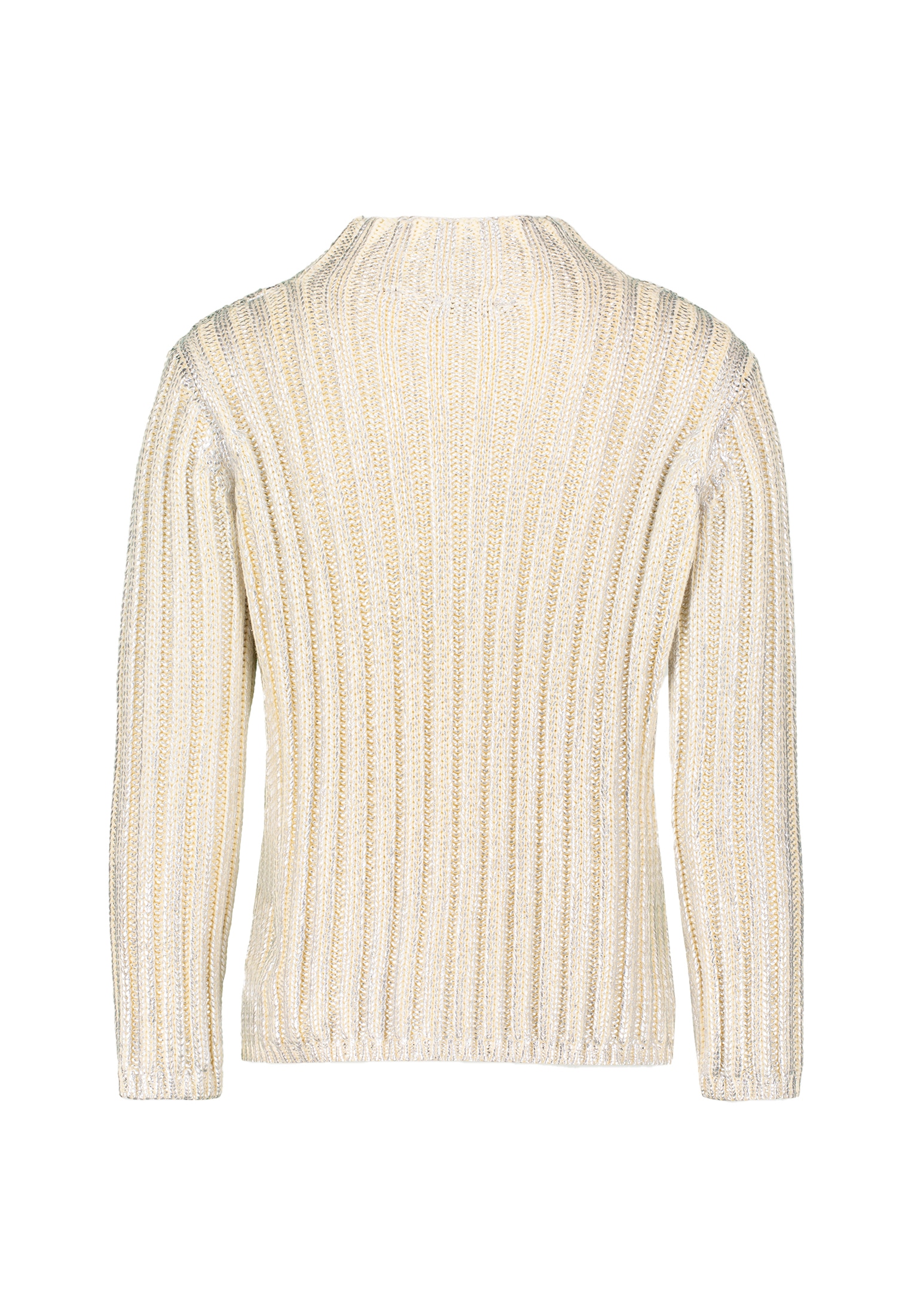 Zero Rundhalspullover »Pullover mit Silberglanz Effekt«