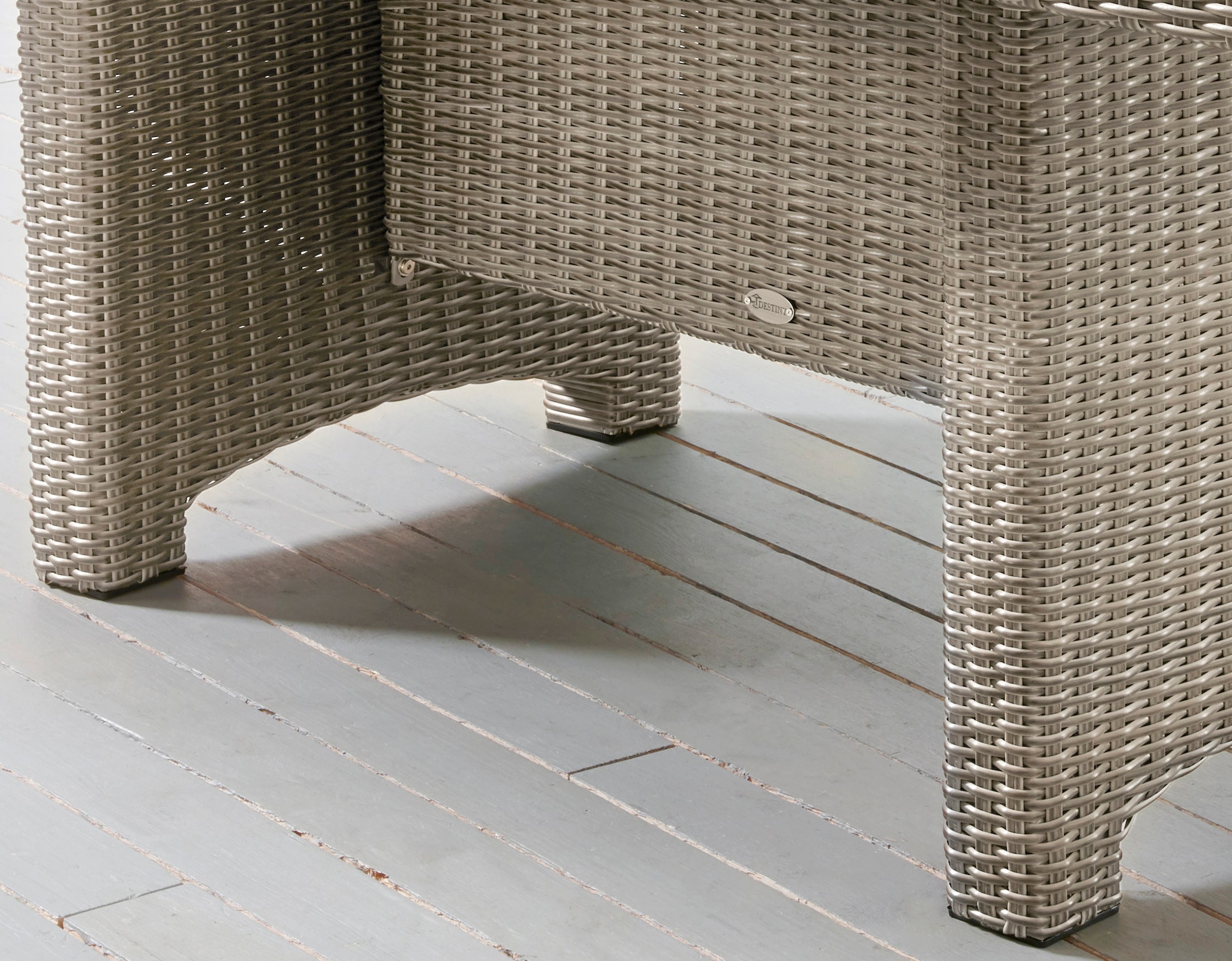 Destiny Gartentisch »LUNA«, (165x75x90cm), Aluminium, Polyrattan
