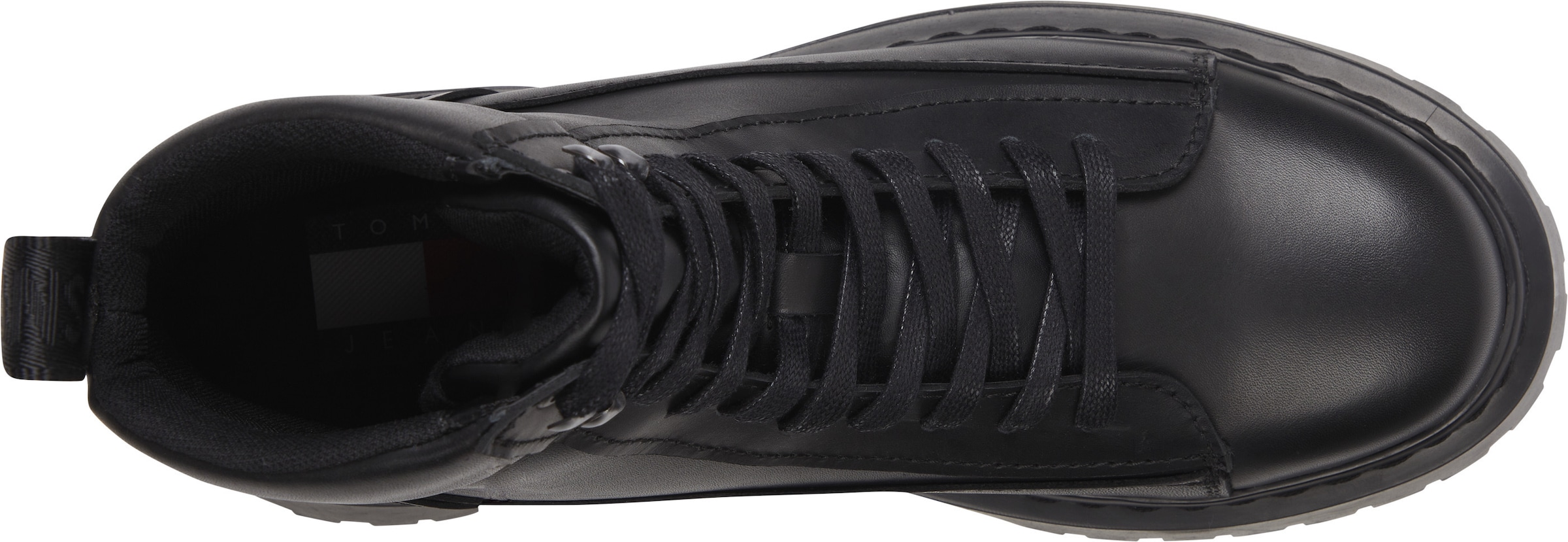 Tommy Jeans Schnürstiefelette »TJM LACE UP BOOT«, Blockabsatz, Schnürboots in derber Optik