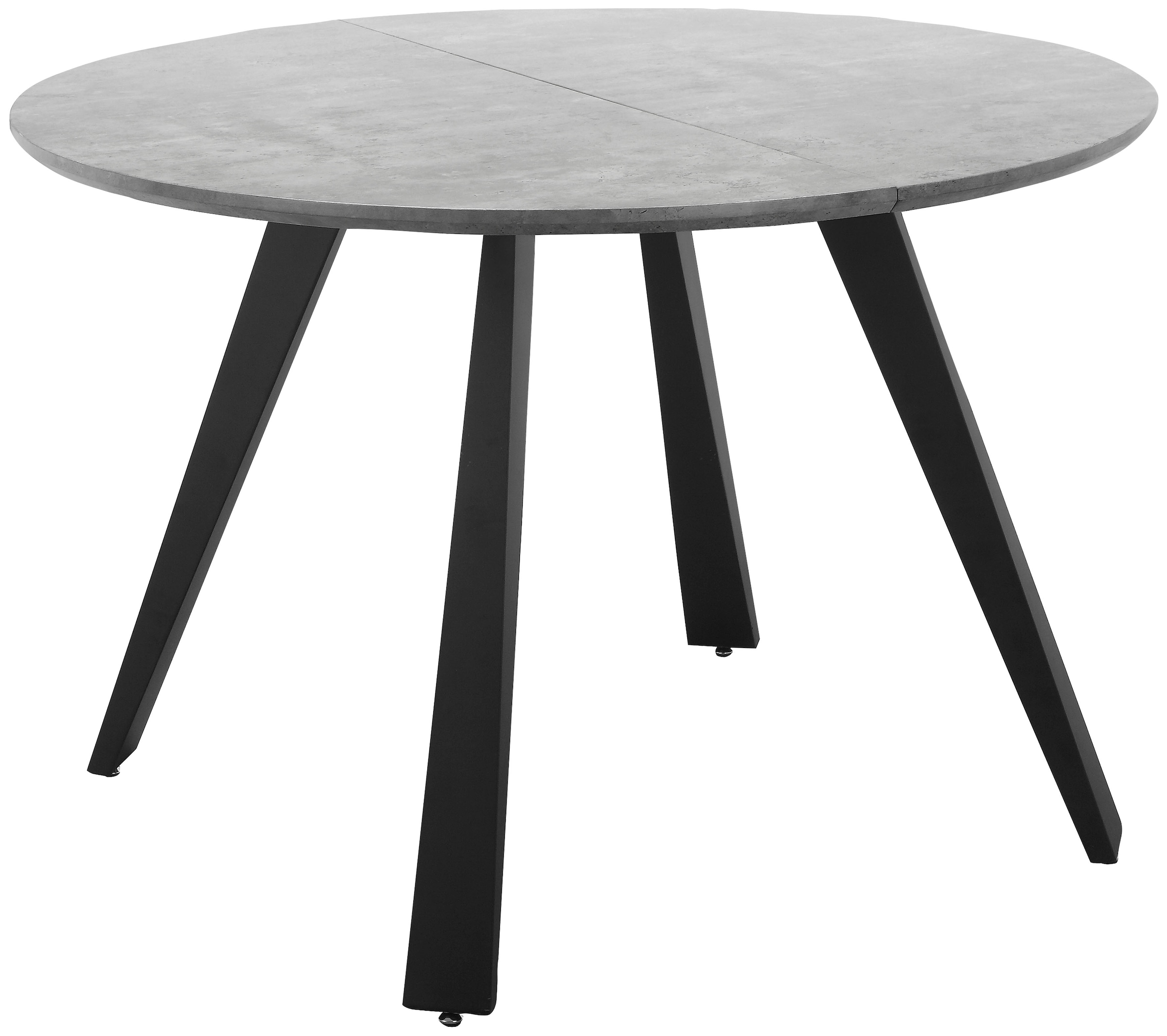 Home affaire Esstisch »Beaufay«, (1 St.), Tischplatte in Beton Optik,  Gestell aus Metall schwarz, Höhe 75,5 cm kaufen | UNIVERSAL