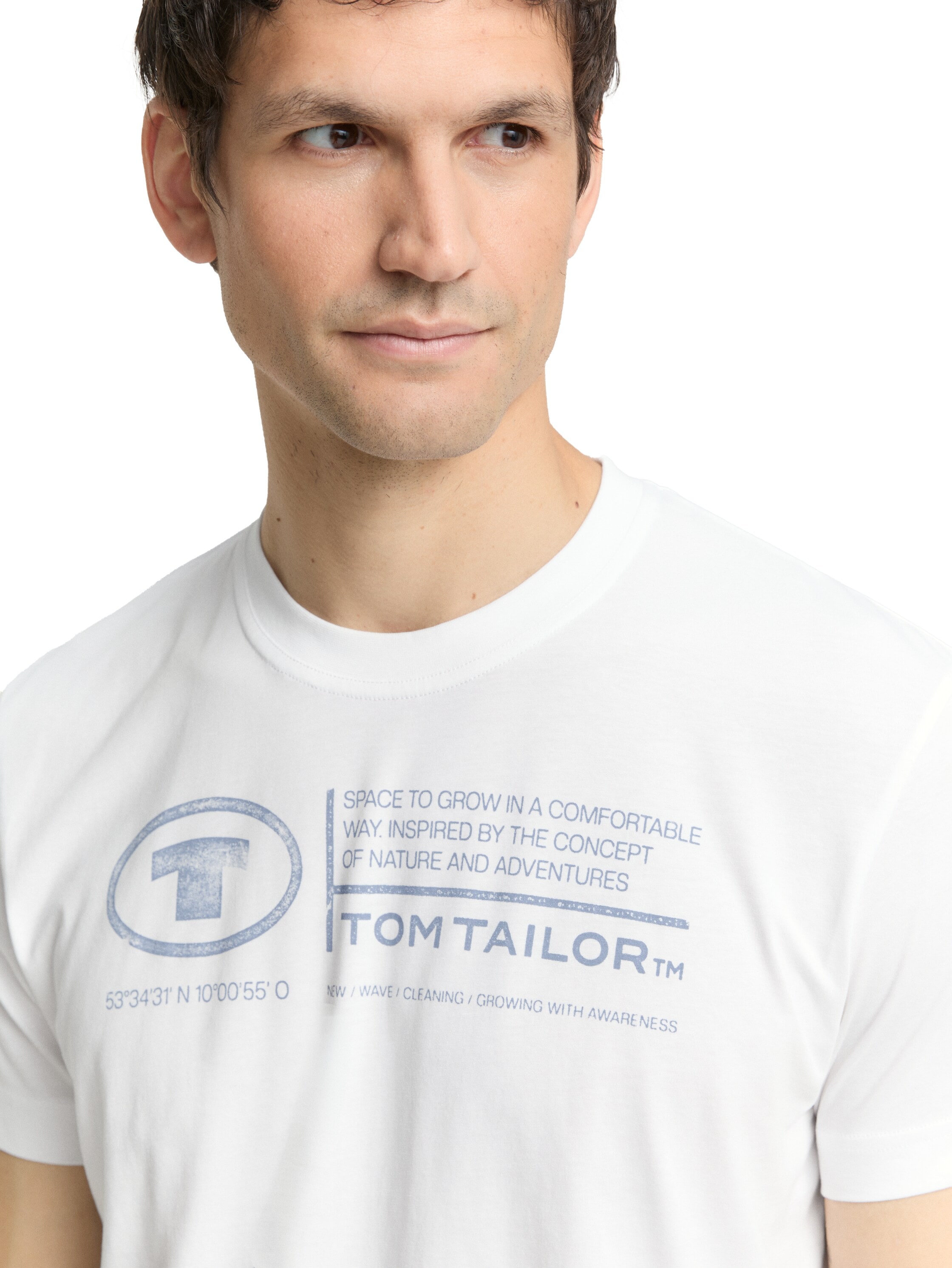 TOM TAILOR Print-Shirt »Tom Tailor Herren T-Shirt Frontprint«