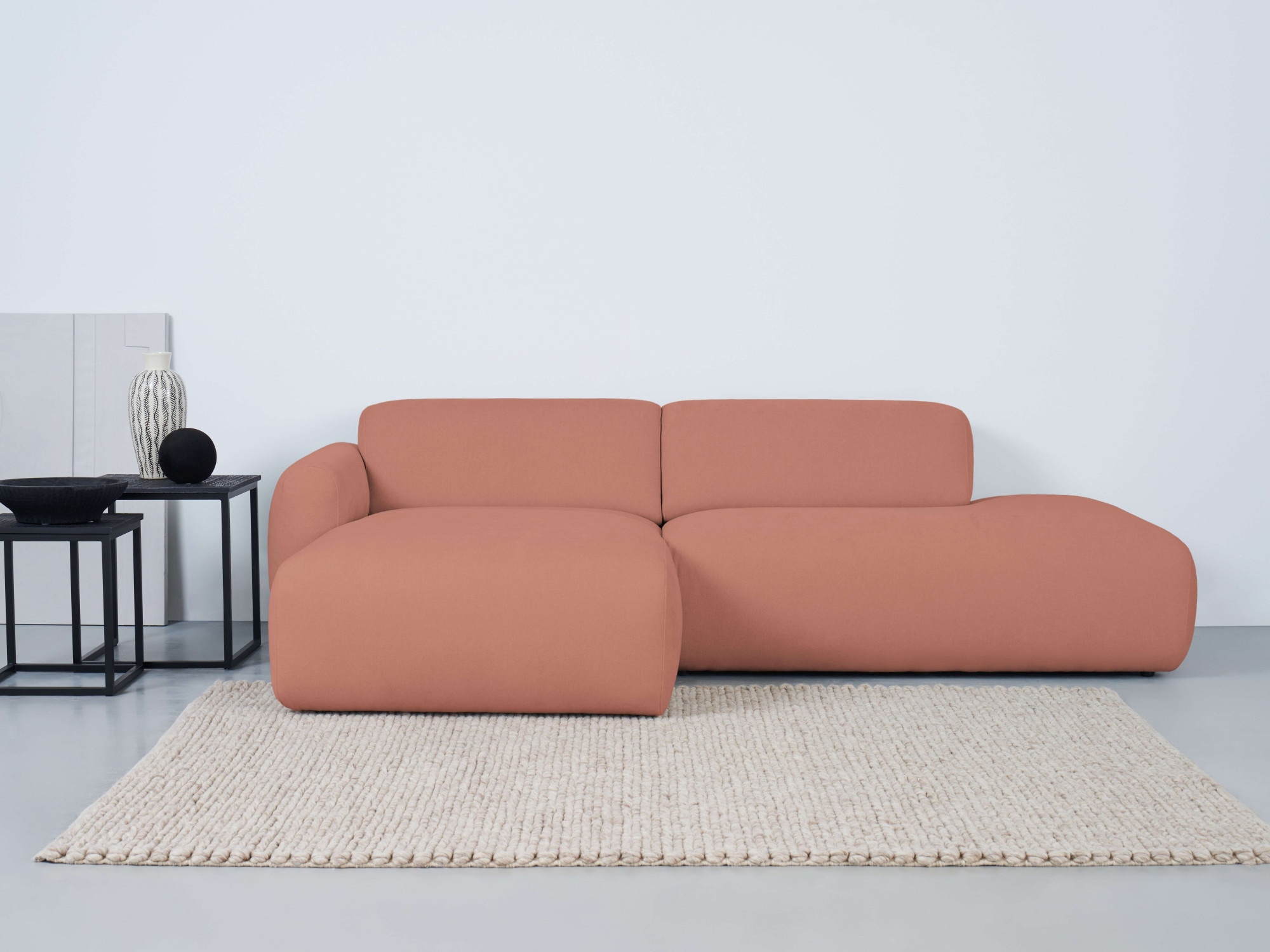 Ecksofa »Myrland«, Breite 222 cm, Chenille, Easy Clean Stoff, mit Kaltschaum