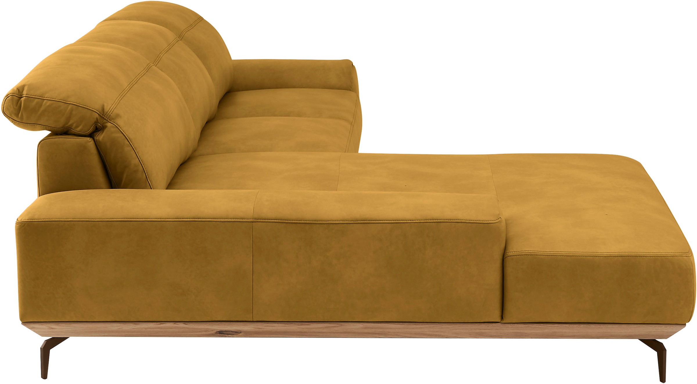 Musterring Wohnlandschaft »MR 2490«, Bronze-Fuß, Sitzhöhe 48cm, wahlweise mit Funktionen, Maße 342 x 207 cm