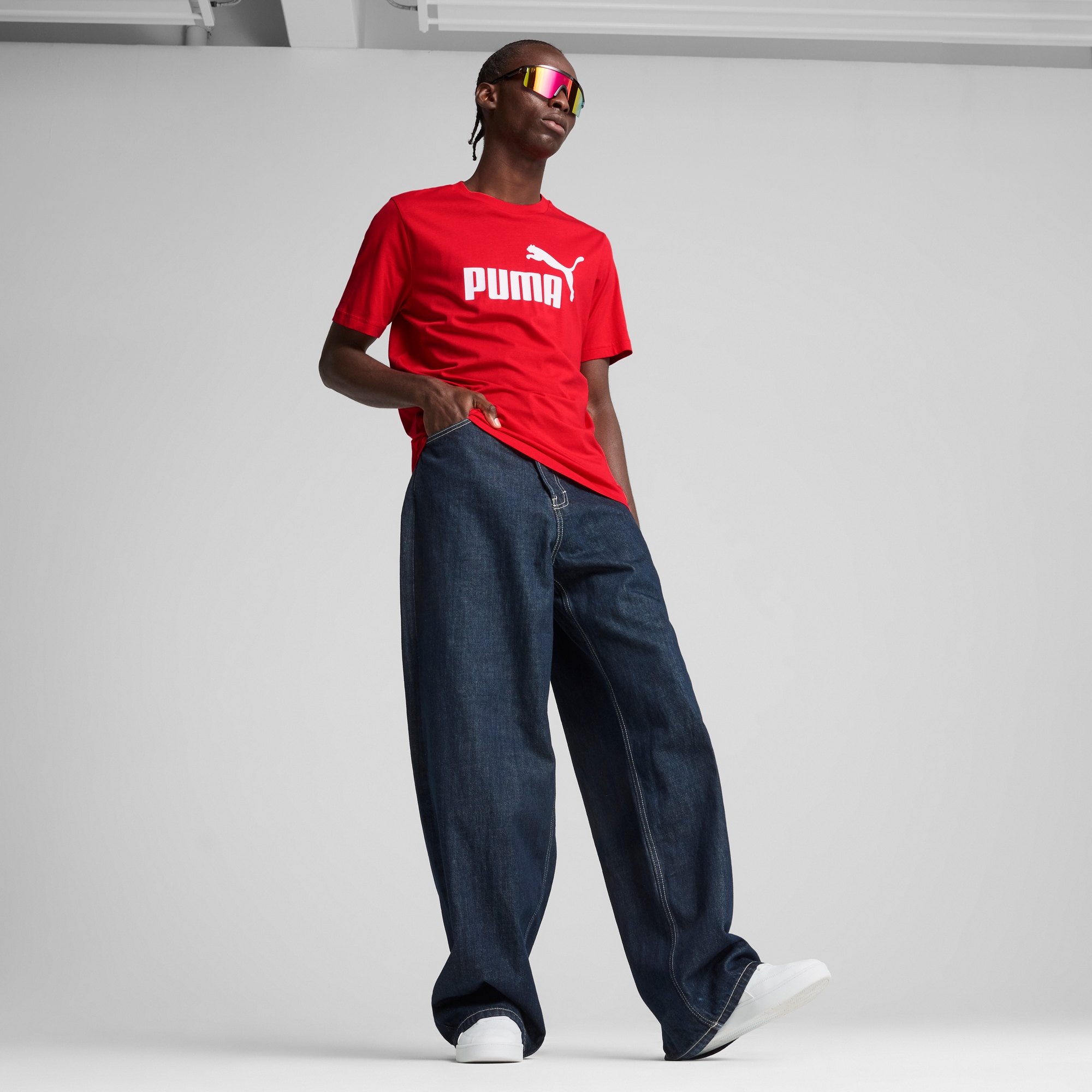 PUMA T-Shirt »ESS NO. 1 LOGO TEE«, Basic Herren T-Shirt mit Logo