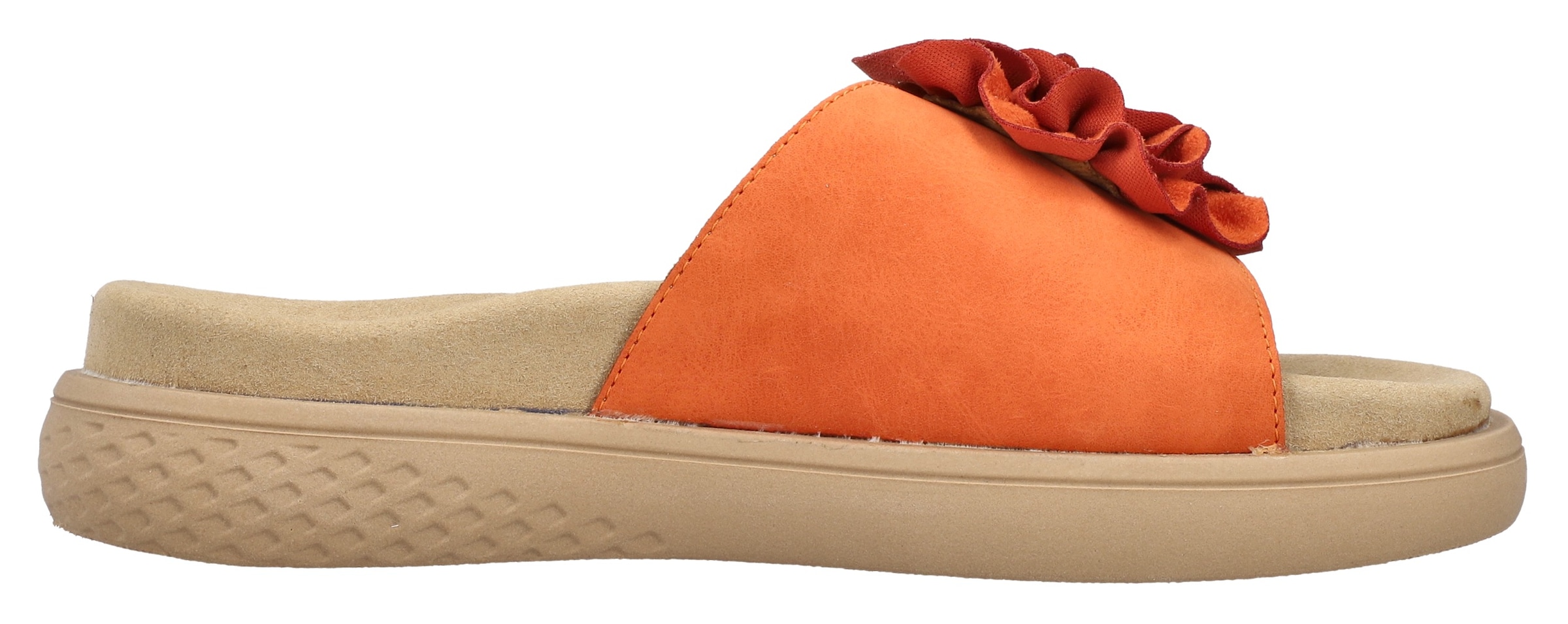 Rieker Pantolette, Sommerschuh, Hausschuh, Strandschuh mit bequemem Fußbett