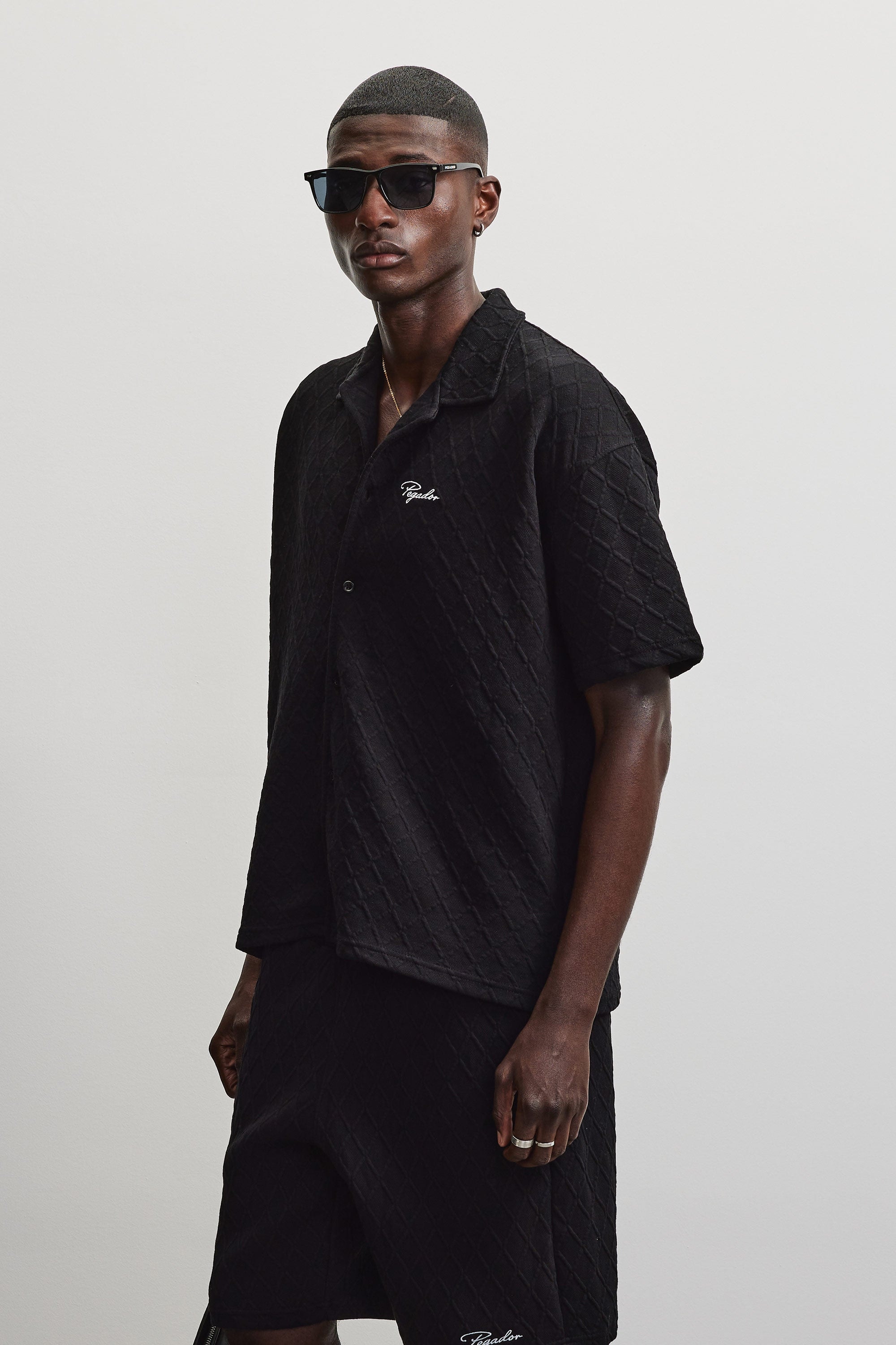 PEGADOR Kurzarmhemd »JOVREN STRUCTURED SHIRT«