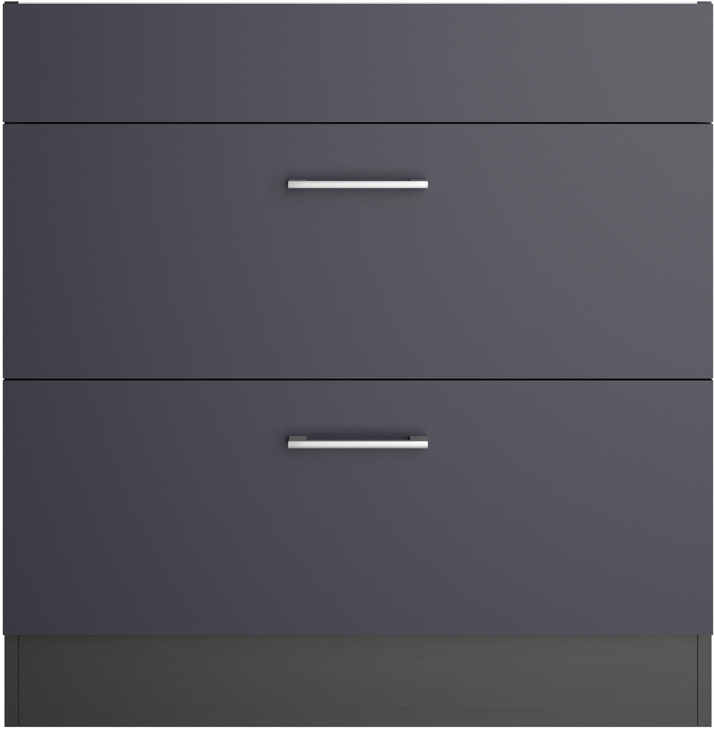 KOCHSTATION Kochfeldumbauschrank »KS-Milan« Kochfeldumbau 80 cm, matte oder hochglänzende Fronten