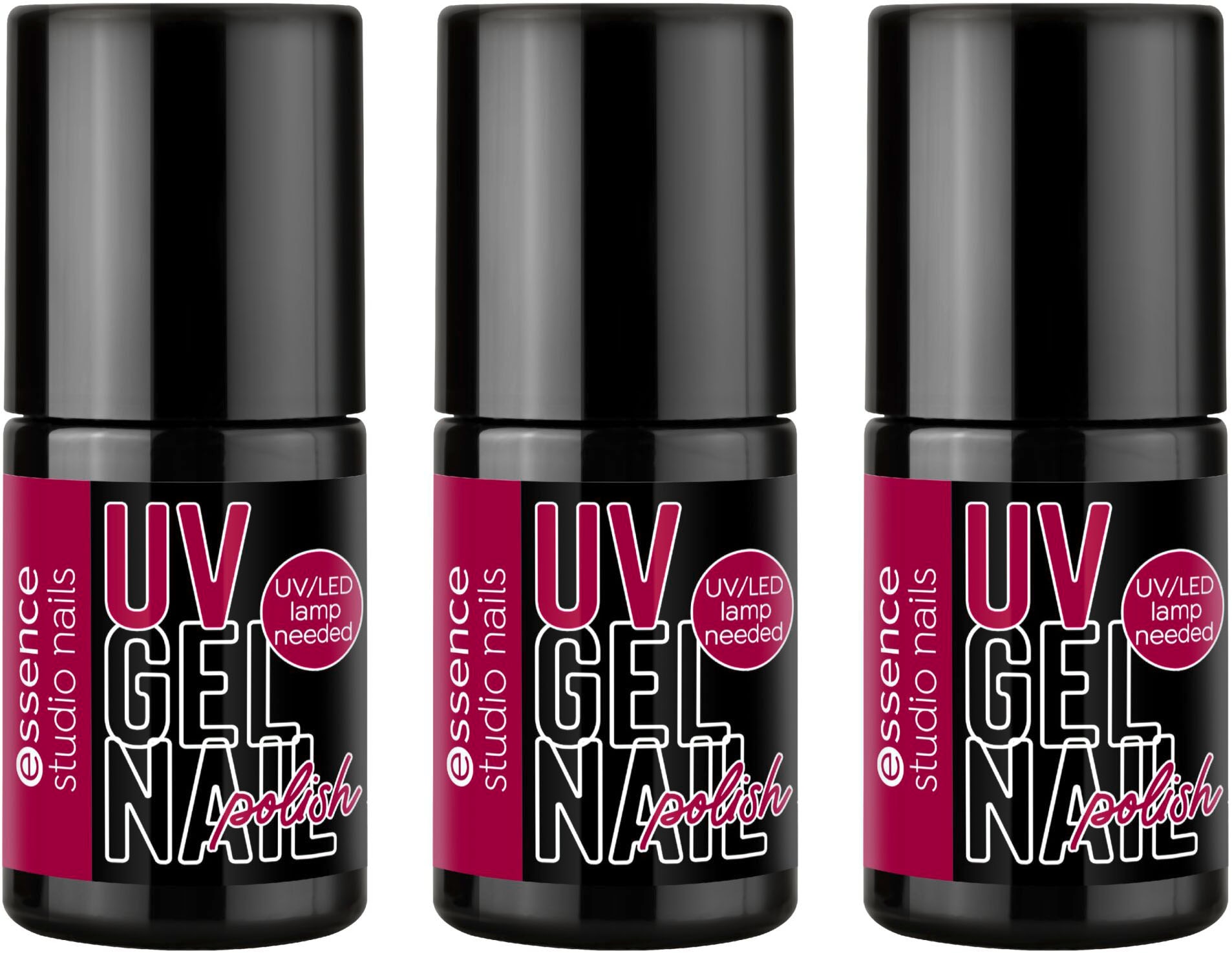 Nagellack »studio nails UV GEL NAIL polish«, (Set, 3 tlg.)