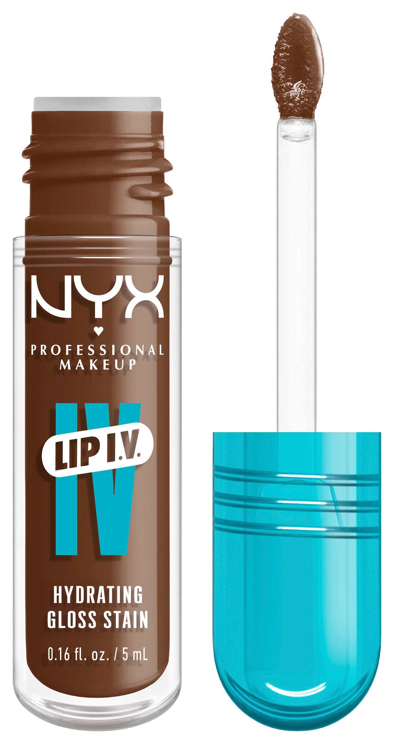 NYX Lipgloss »NYX Professional Makeup Lip IV Gloss Serum Lipgloss«, Wet-Look, spendet Feuchtigkeit, pflegt, hinterlässt Lip Stain.
