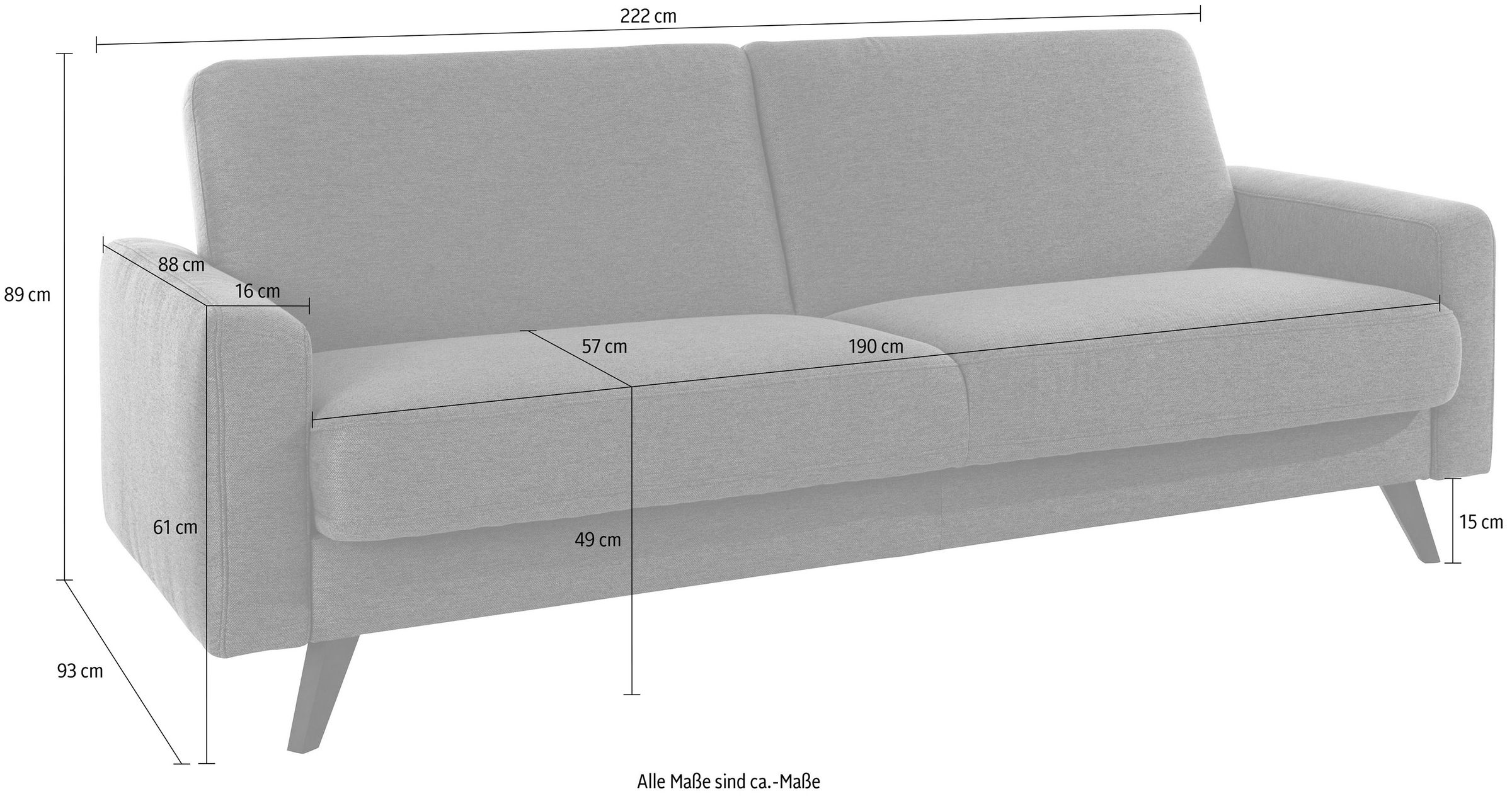 - exxpo bestellen auf sofa Inklusive fashion Rechnung Bettfunktion und Bettkasten 3-Sitzer,