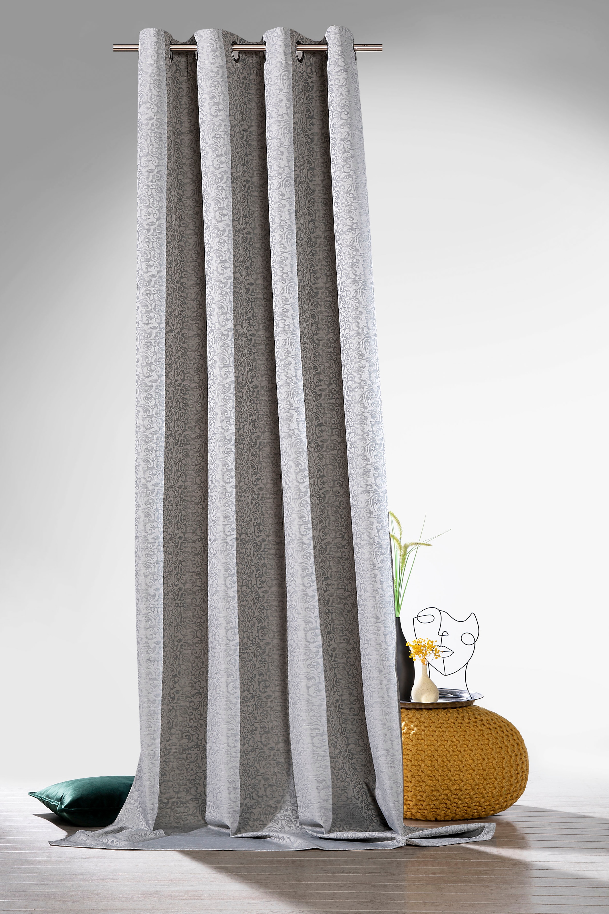 Weckbrodt Vorhang »Liam«, (1 St.), Jacquard, blickdicht, mit beschichteter Rückseite, Gardine, Store