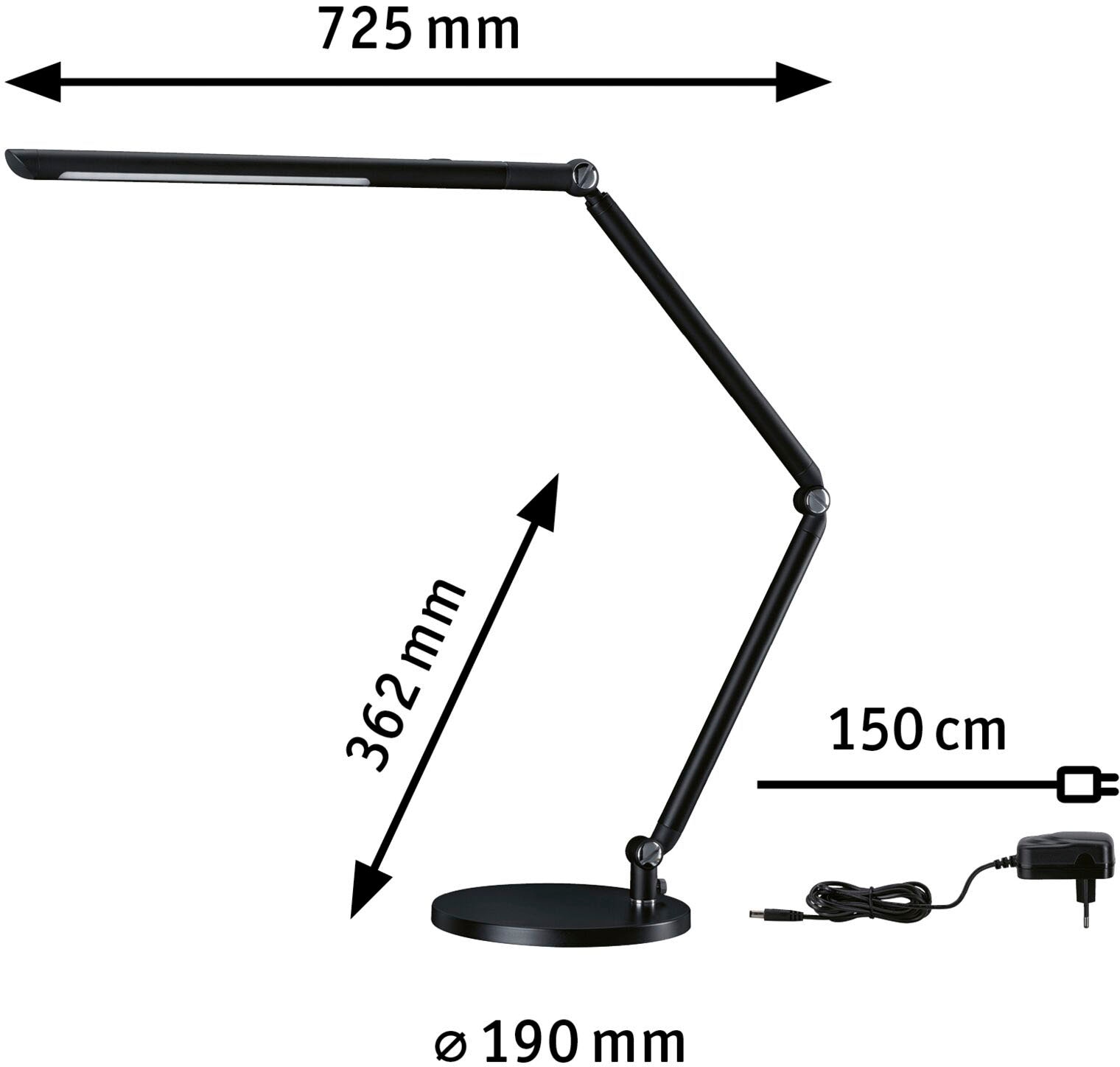 Paulmann LED Schreibtischlampe »FlexBar«, LED Modul fest integriert, dimmbar