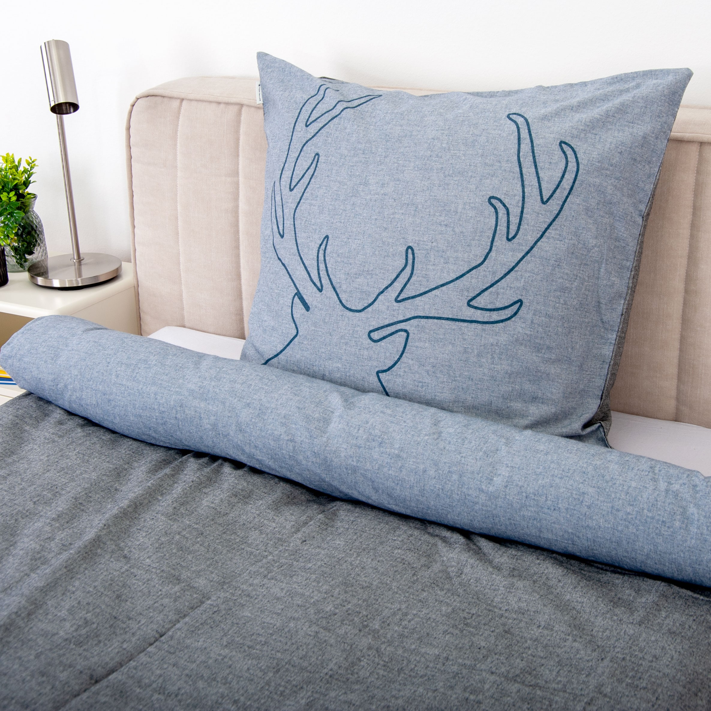 TOM TAILOR HOME Wendebettwäsche »Lennart in Gr. 135x200, 155x220 oder 200x200 cm, ideal für Weihnachten« 2 Stk. Flanell kuschelig warm im Winter, Weihnachtsbettwäsche aus Baumwolle