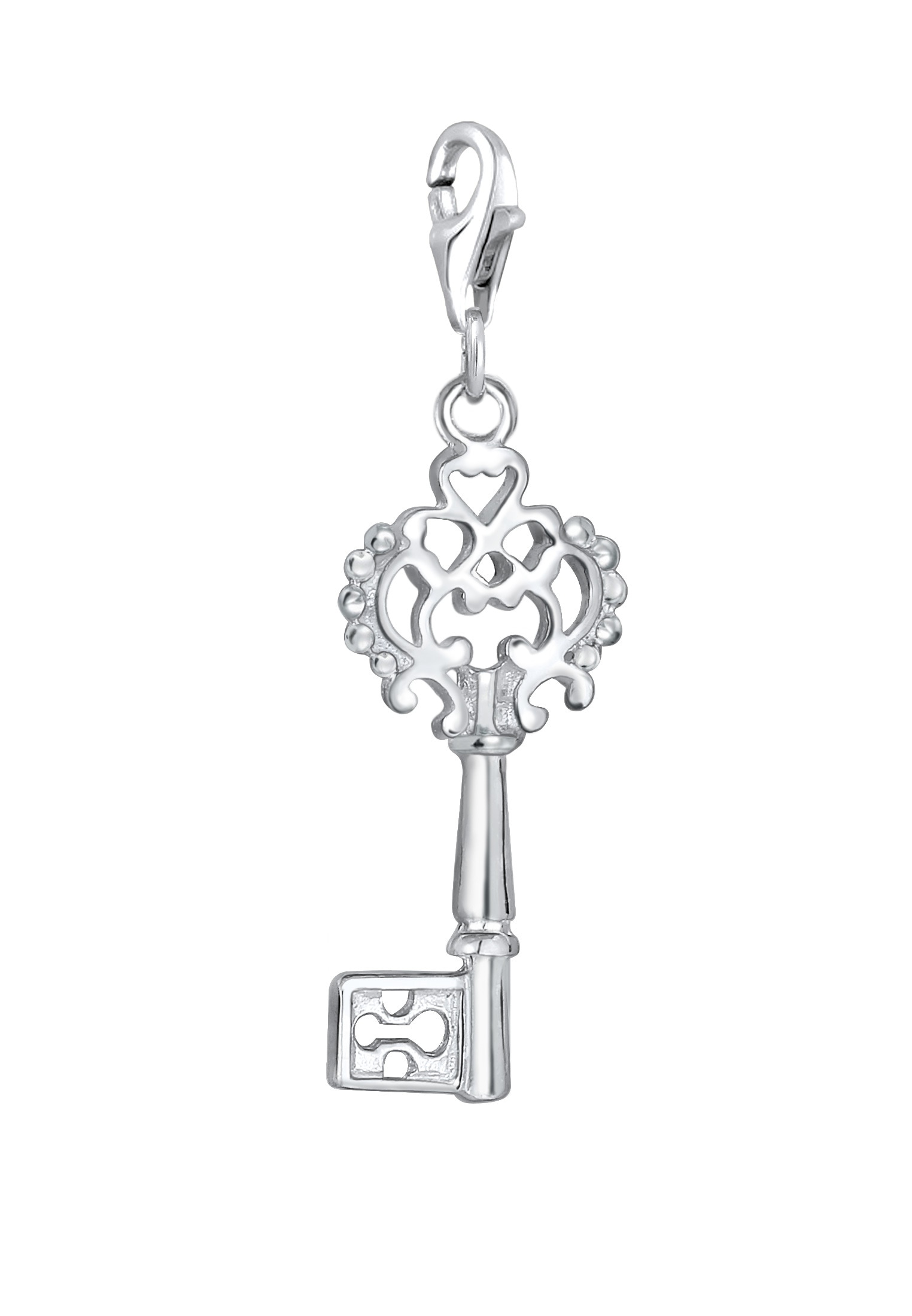 Nenalina Charm-Einhänger »Charm Anhänger Schlüssel Symbol Ornament 925 Silber«