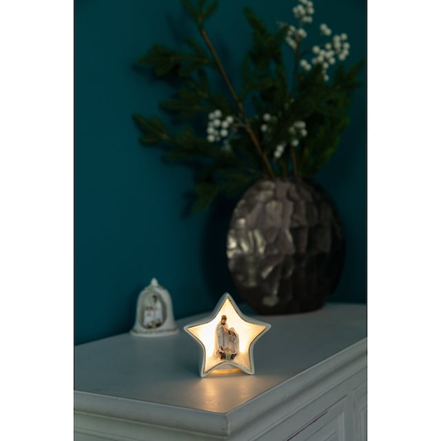 Myflair Möbel & Accessoires Krippe »Weihnachtsdeko«, (1 tlg.), mit LED  Beleuchtung bequem online kaufen