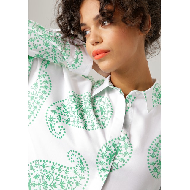 Aniston CASUAL Hemdbluse, mit großflächigem Paisley-Muster bei ♕