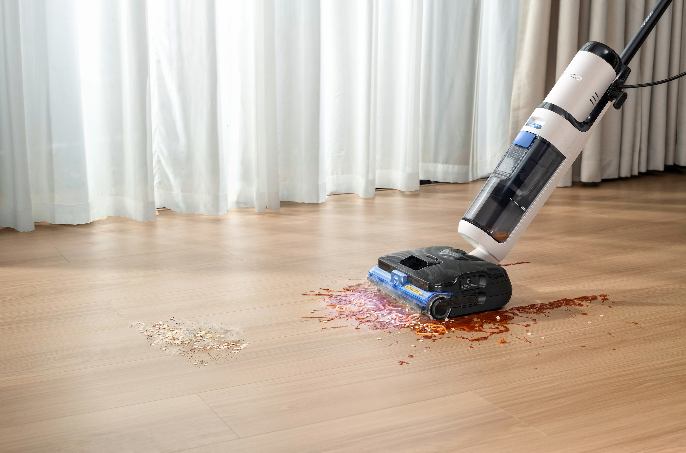 Tineco Nass-Trocken-Sauger »FLOOR ONE S6 Stretch Steam Plus Dampfreiniger« mit 160° Grad hygienischer Dampfreinigung, für Flecken und Tierhaare