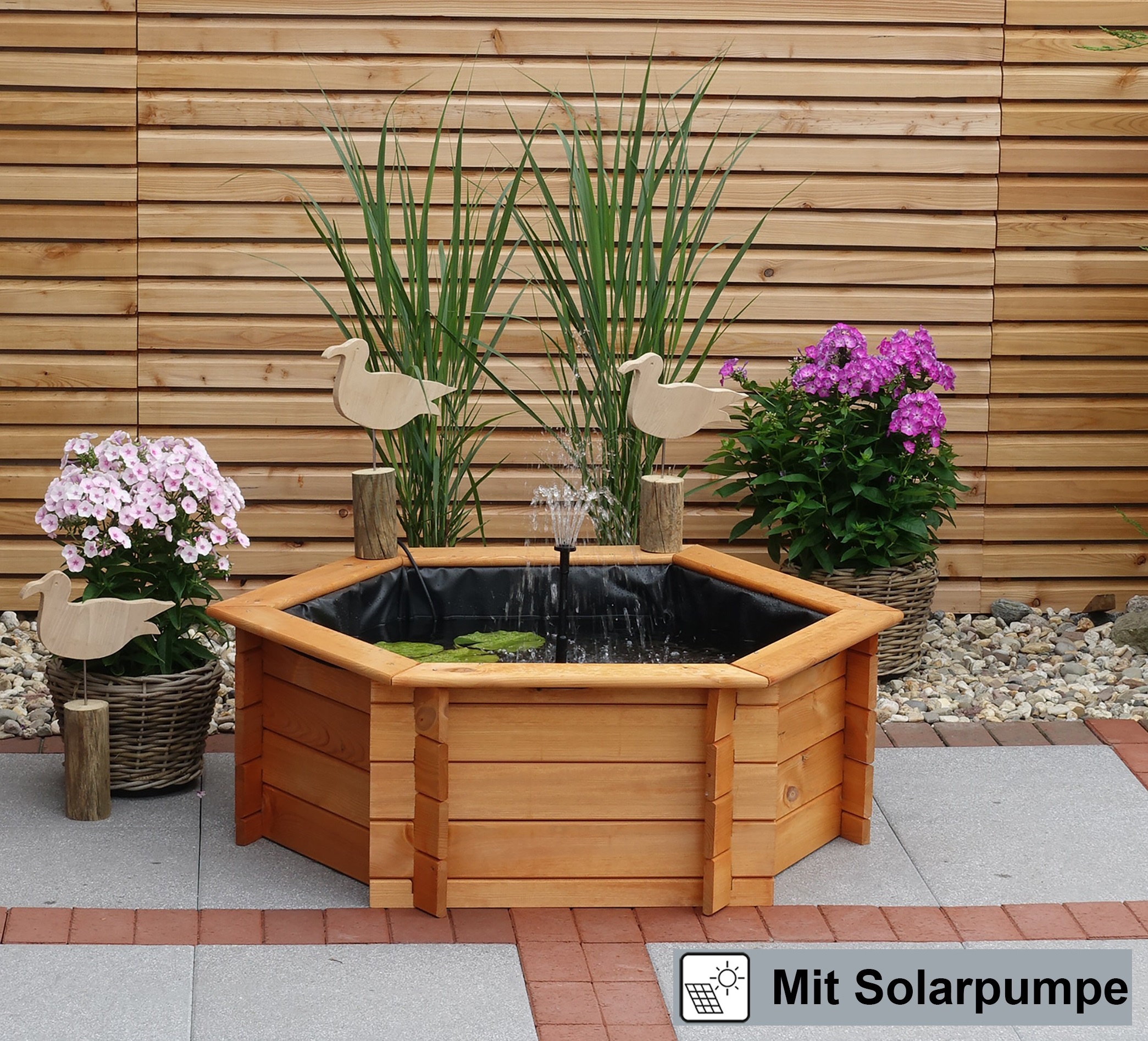 promadino Hochteich, (Set), inkl. Solarpumpe