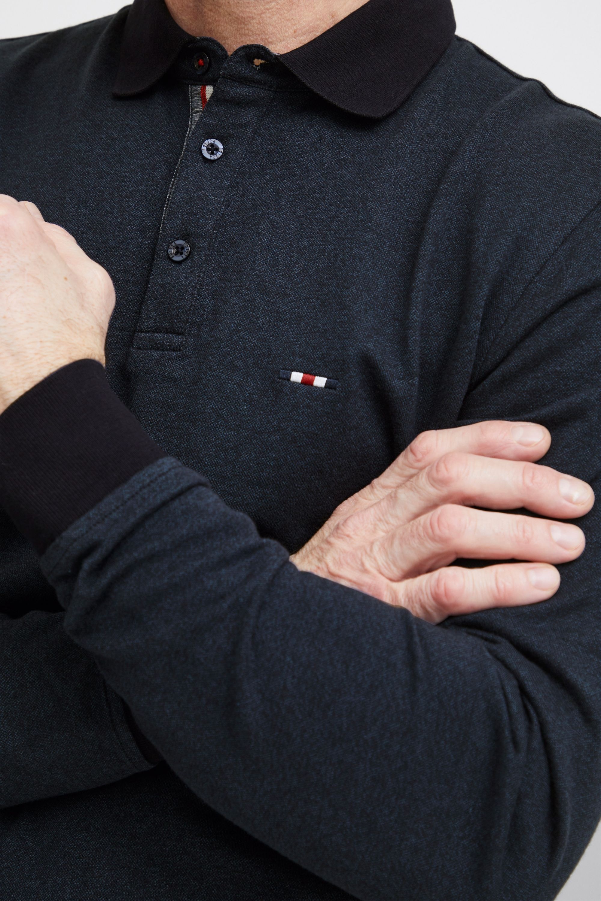 FQ1924 Longsleeve »Longsleeve FQPETER two tone polo pique LS«