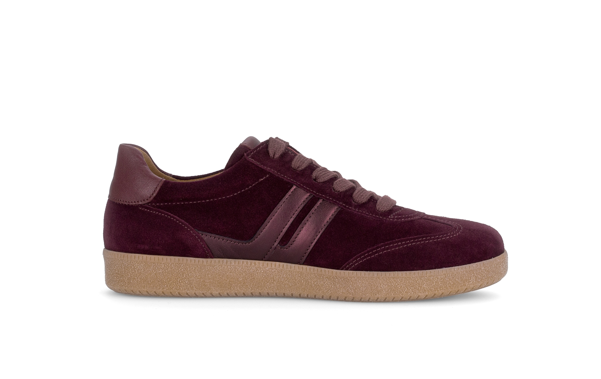 Gabor Sneaker  Freizeitschuh, Halbschuh, Schnürer, Kontrastbesatz in Metallic-Optik