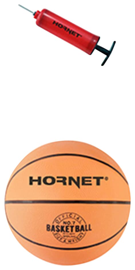 (Set, 260 bei und Basketballständer Hornet by Hudora »Hornet höhenverstellbar Ball mit mobil, Pumpe), bis 260«, 3 Basketballständer cm St.,