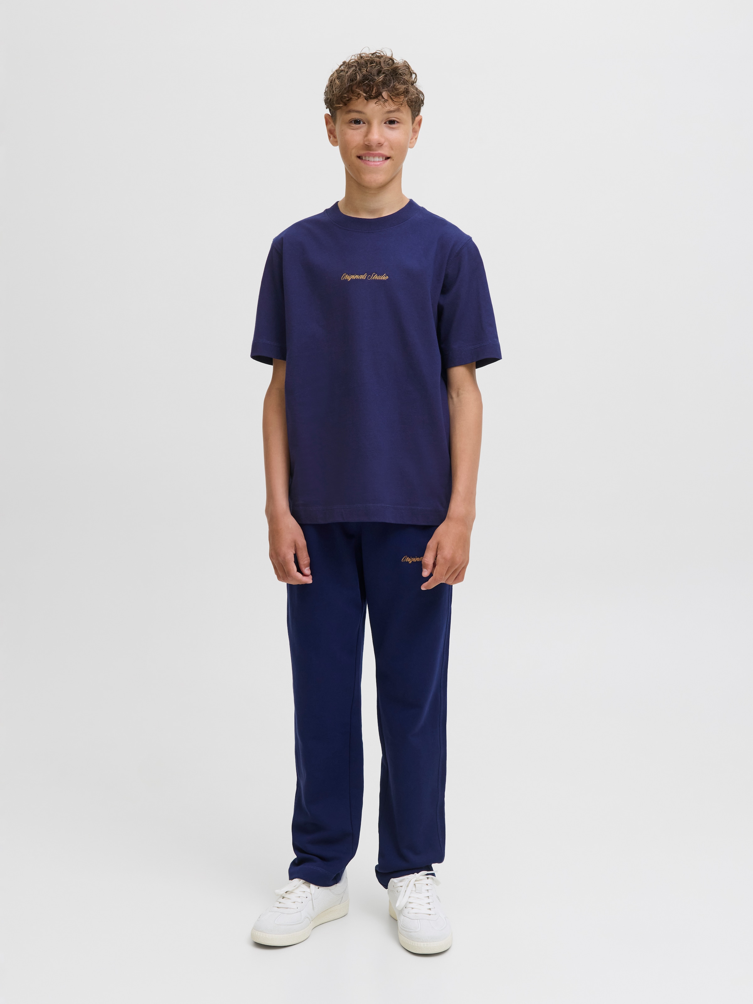 Jack & Jones Junior T-Shirt »JORNORREBRO EMB TEE SS CN NOOS JNR« Baumwolle, relaxed fit, Kurzarm