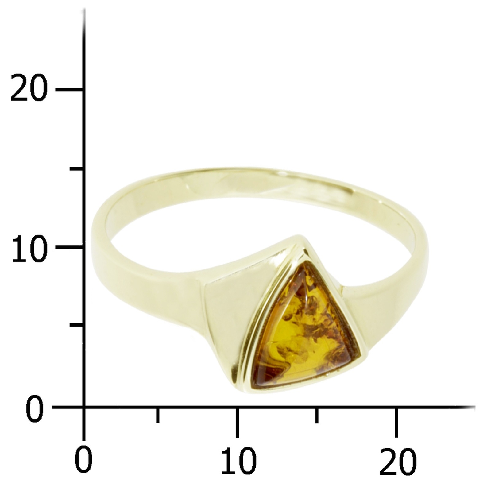 OSTSEE-SCHMUCK Fingerring »- Malou - Gold 333/000 - Bernstein«