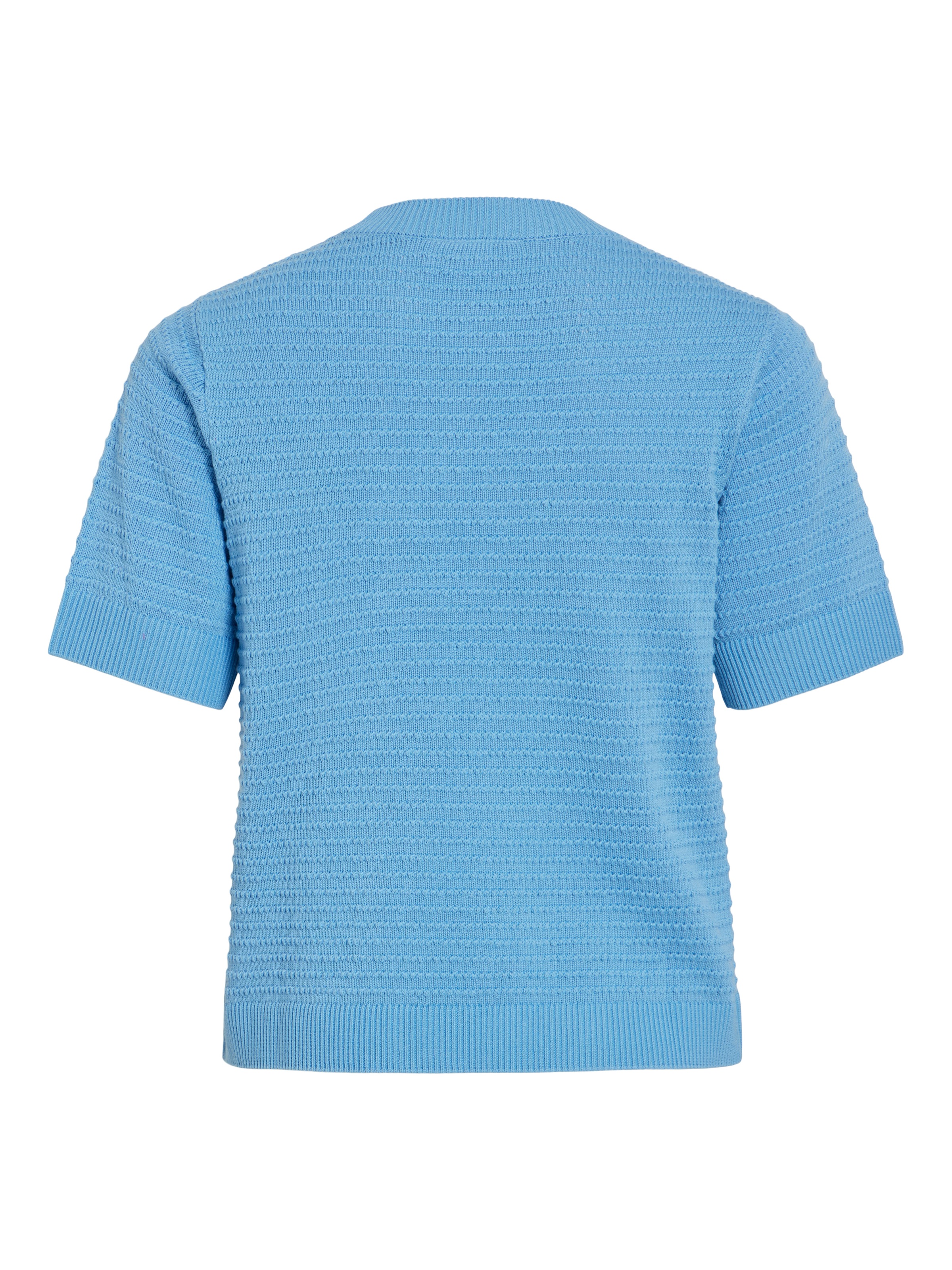 Vila Kurzarmpullover »VILOLLO O-NECK S/S DETAIL KNIT TOP- NOOS«