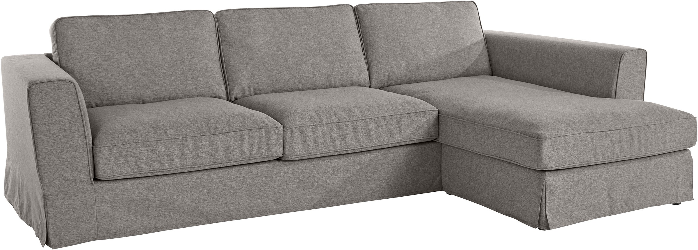 Timbers Ecksofa »Vintage L-Form«, 3-Sitzer Polsterecke im Landhausstil, mit abnehmbarer Husse