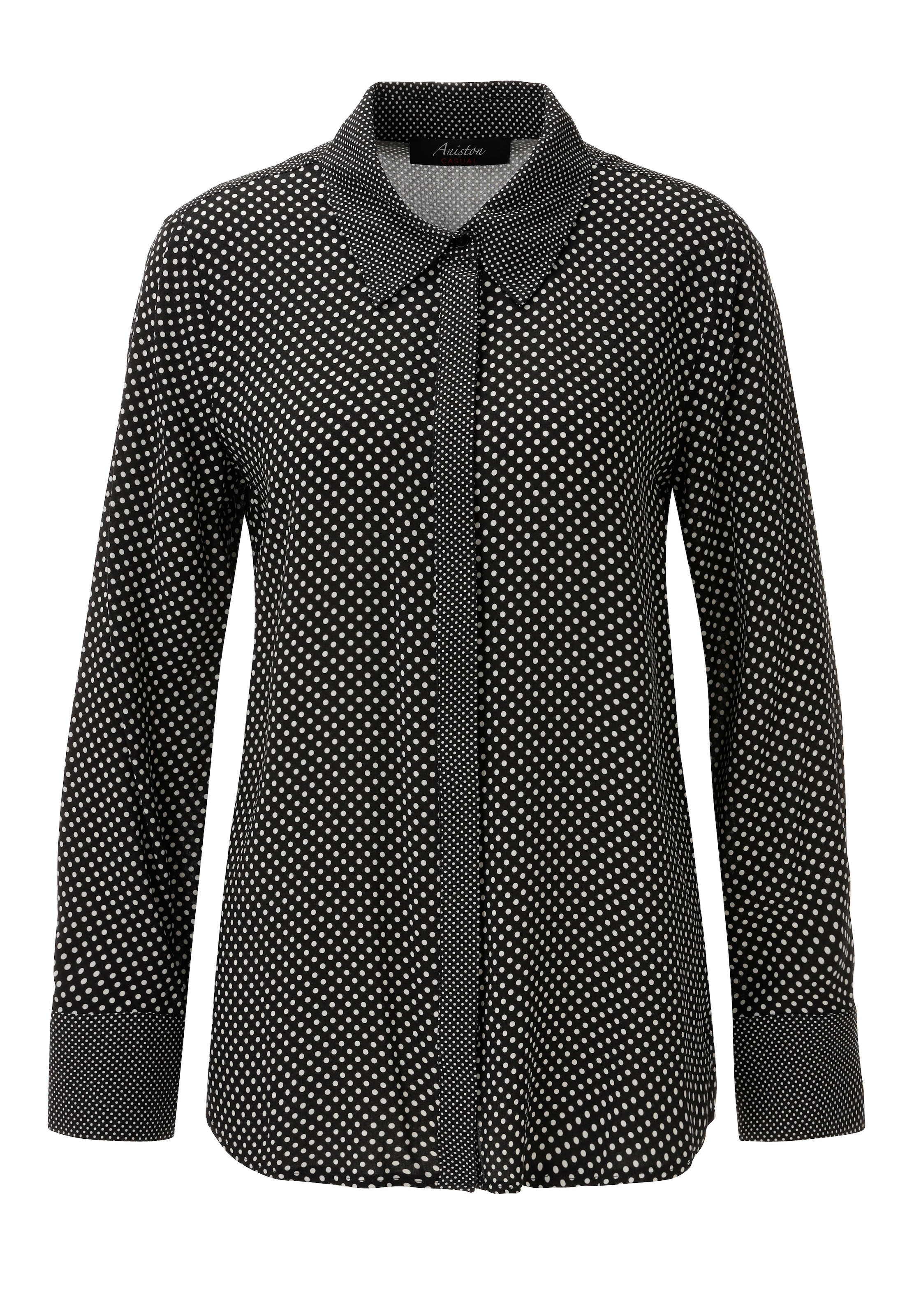 Aniston CASUAL Hemdbluse mit kleinen und winzigen Punkten bedruckt - NEUE KOLLEKTION