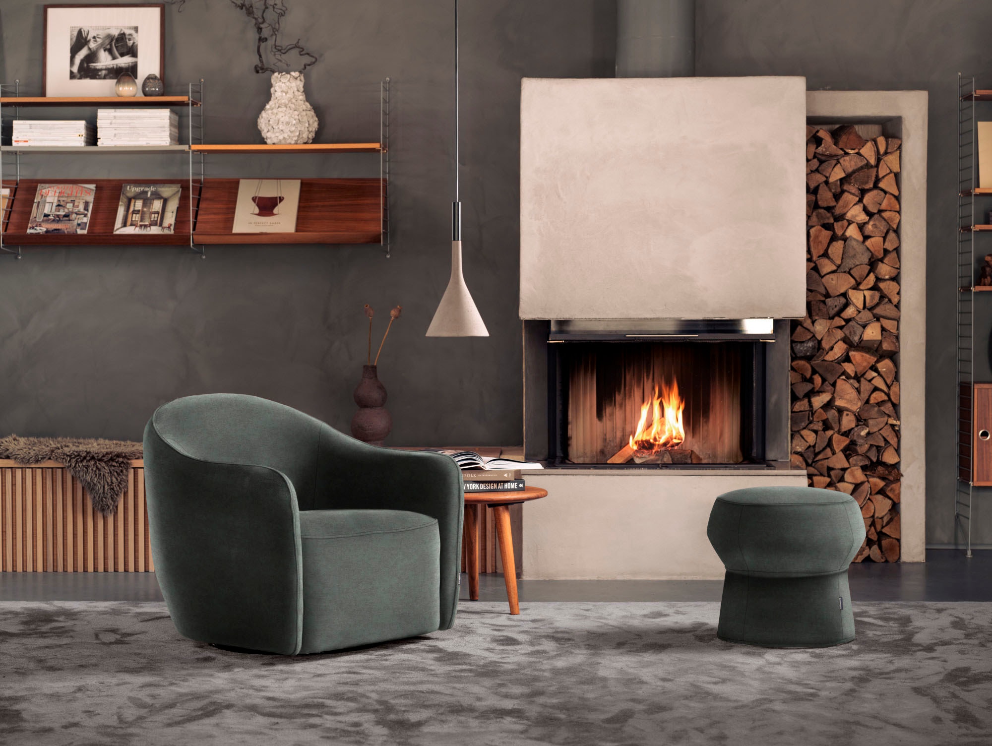 furninova Loungesessel »Beetle, Designersessel, retro, exclusiv«, mit Drehfunktion, im skandinavischen Design