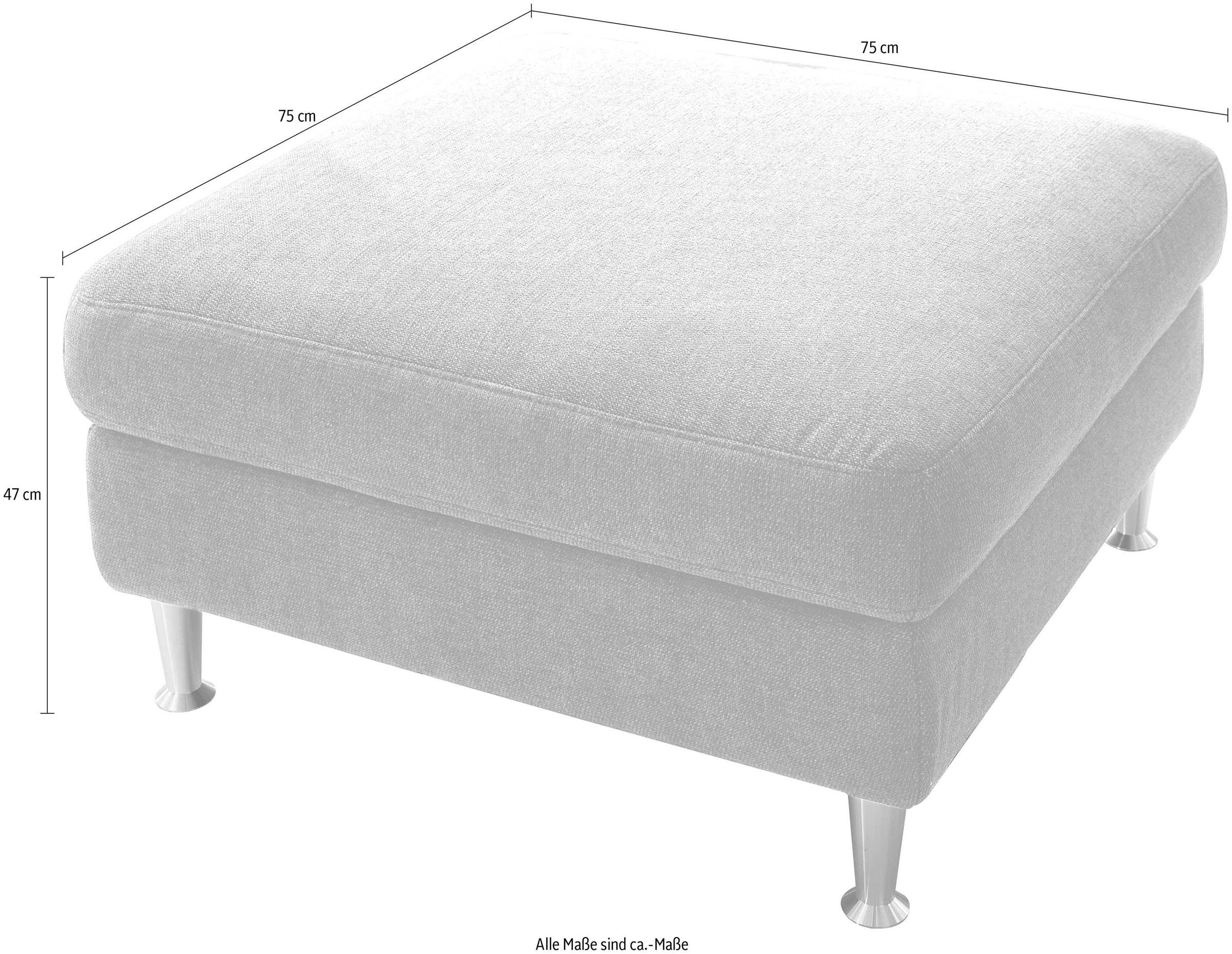 Home affaire Hocker »Turin«, passend zur Serie »Turin«, auch in Leder und Easy care-Bezug
